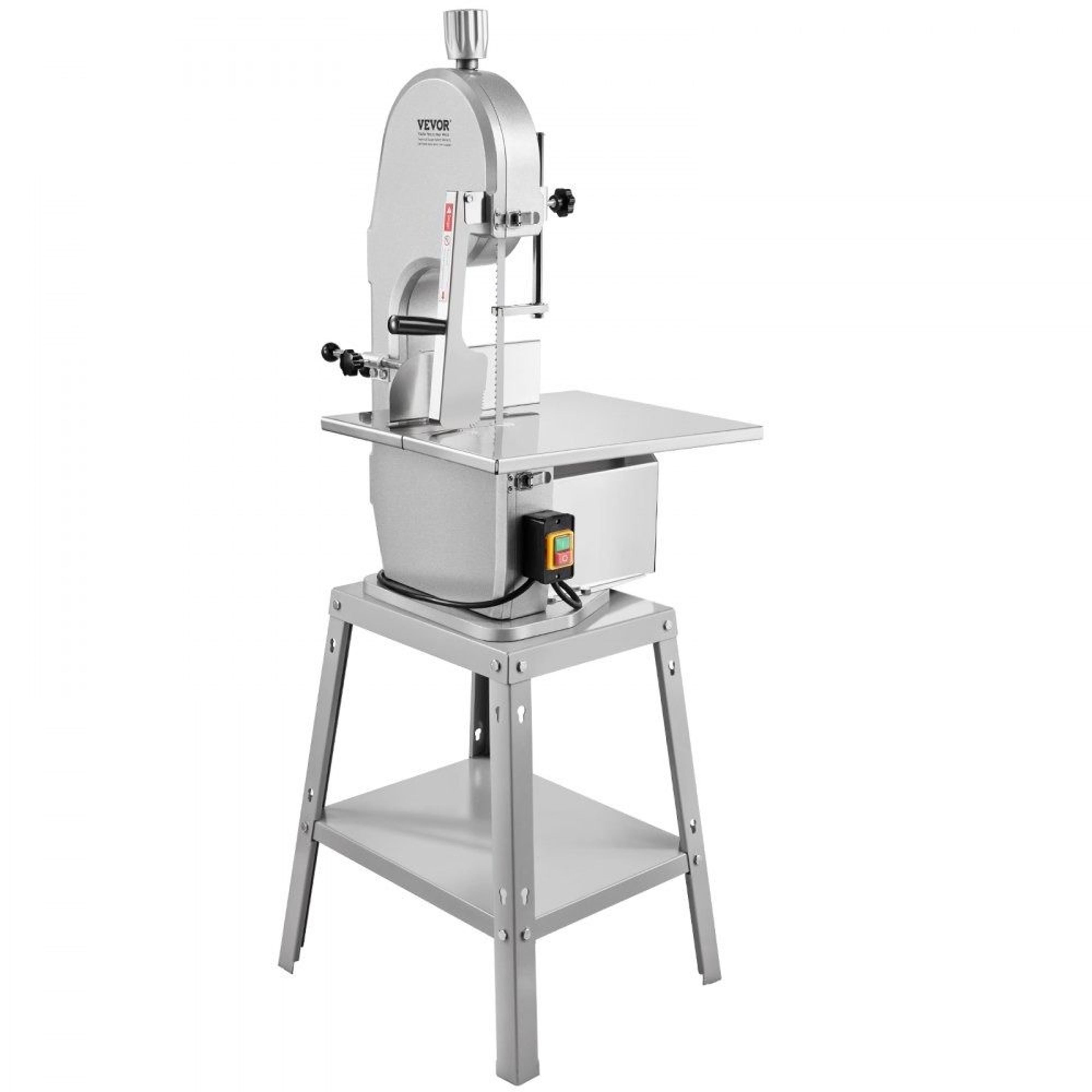 electric meat saw 1800w stainless steel bone cutting machine with 7.09 in thickness adjustment and 5 blades