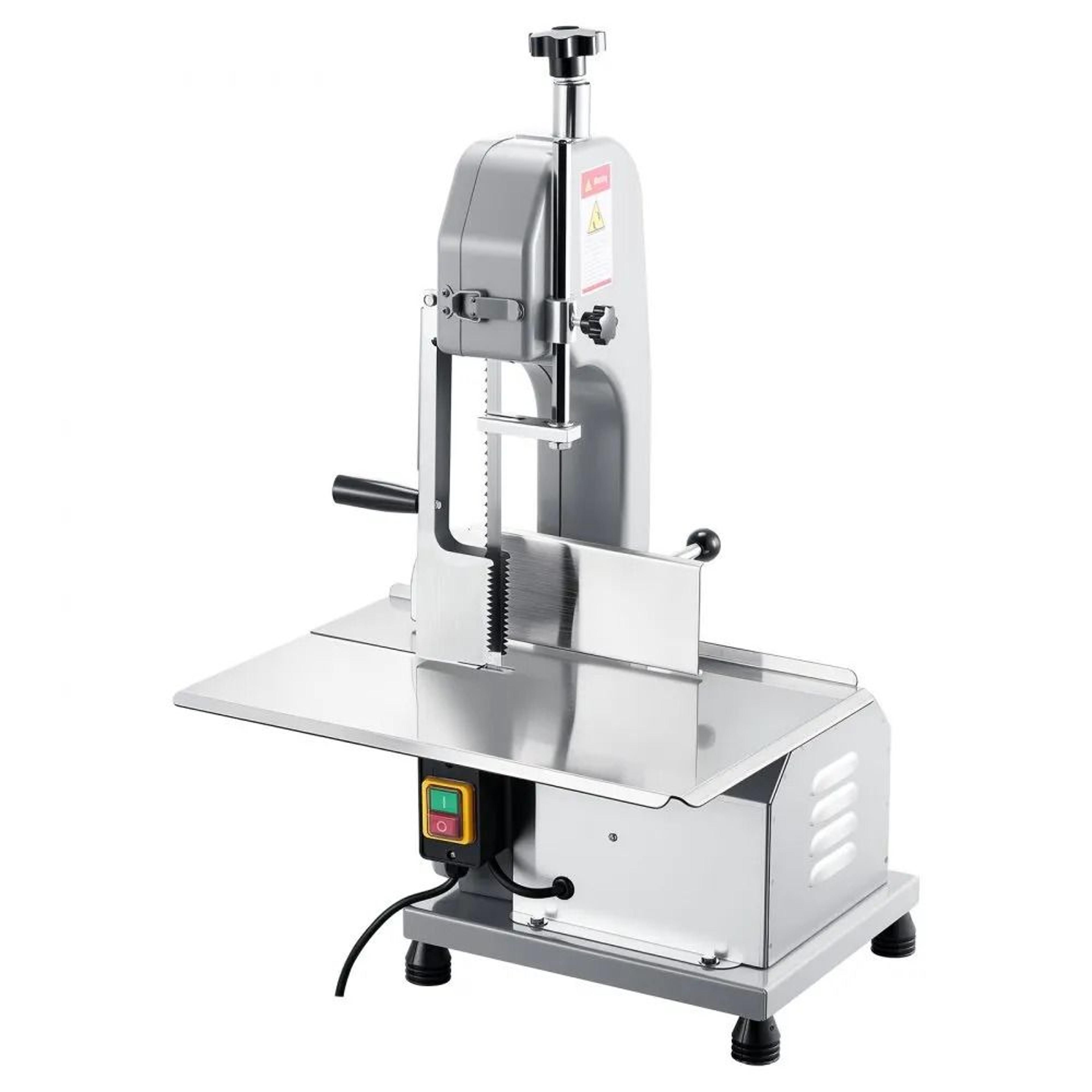 Commercial Electric Meat Bandsaw 650W Stainless Steel Frozen Meat Bone Cutting Machine 7