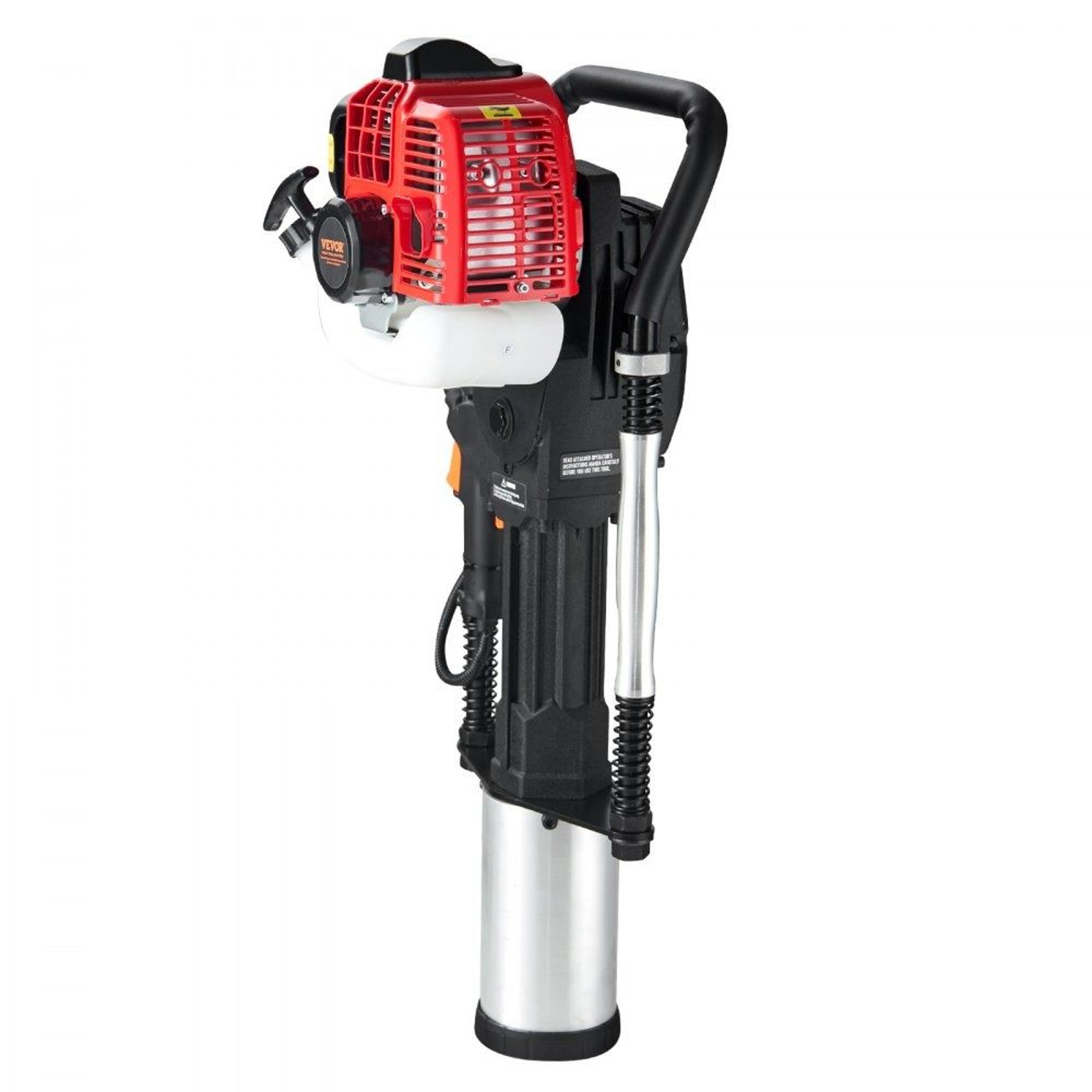 52cc Gas Powered T Post Driver 2 Stroke Fence Piling Pounder With 3 Driving Sleeves 7