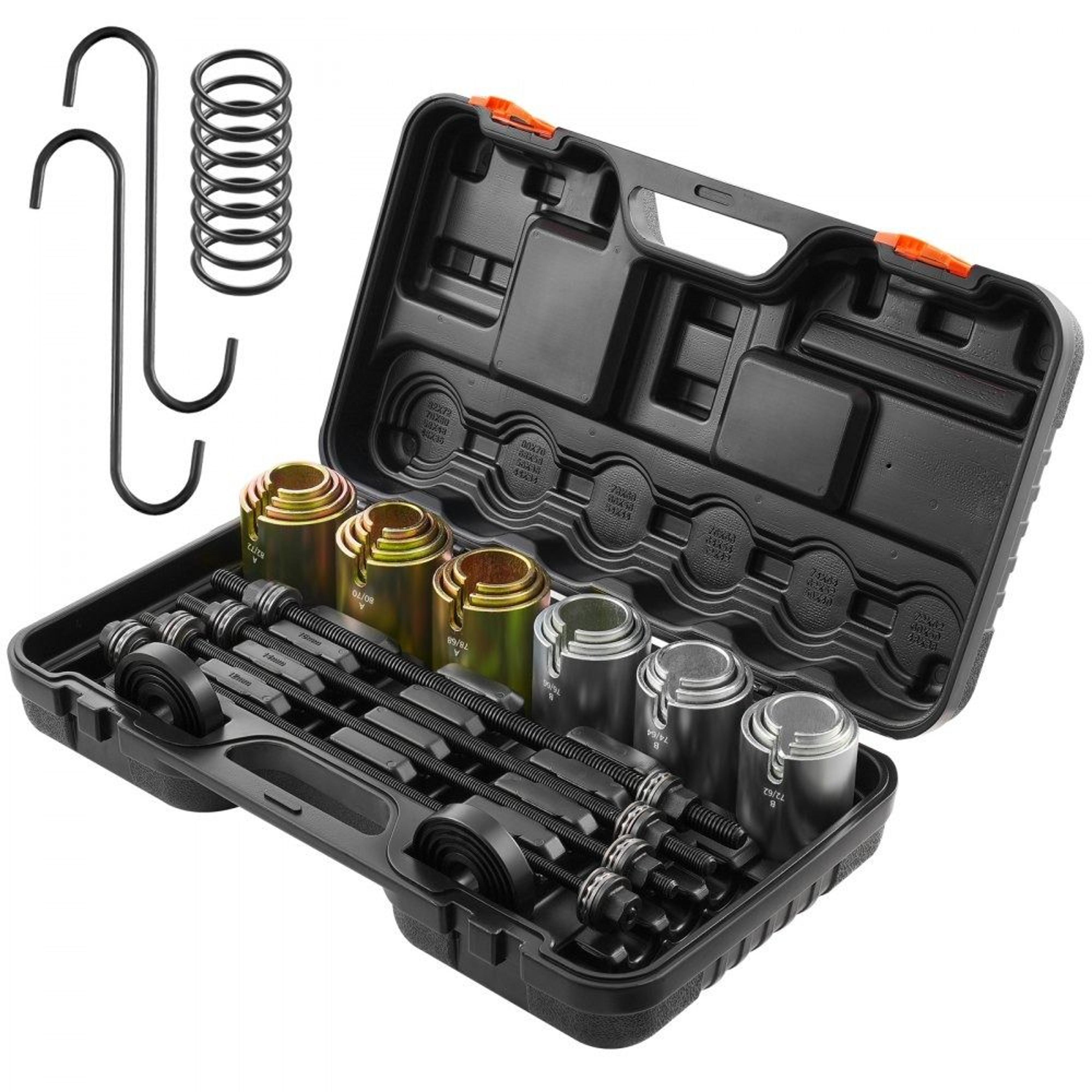 26 pcs pull press sleeve kit steel bush bearing removal installation tool set with carrying case