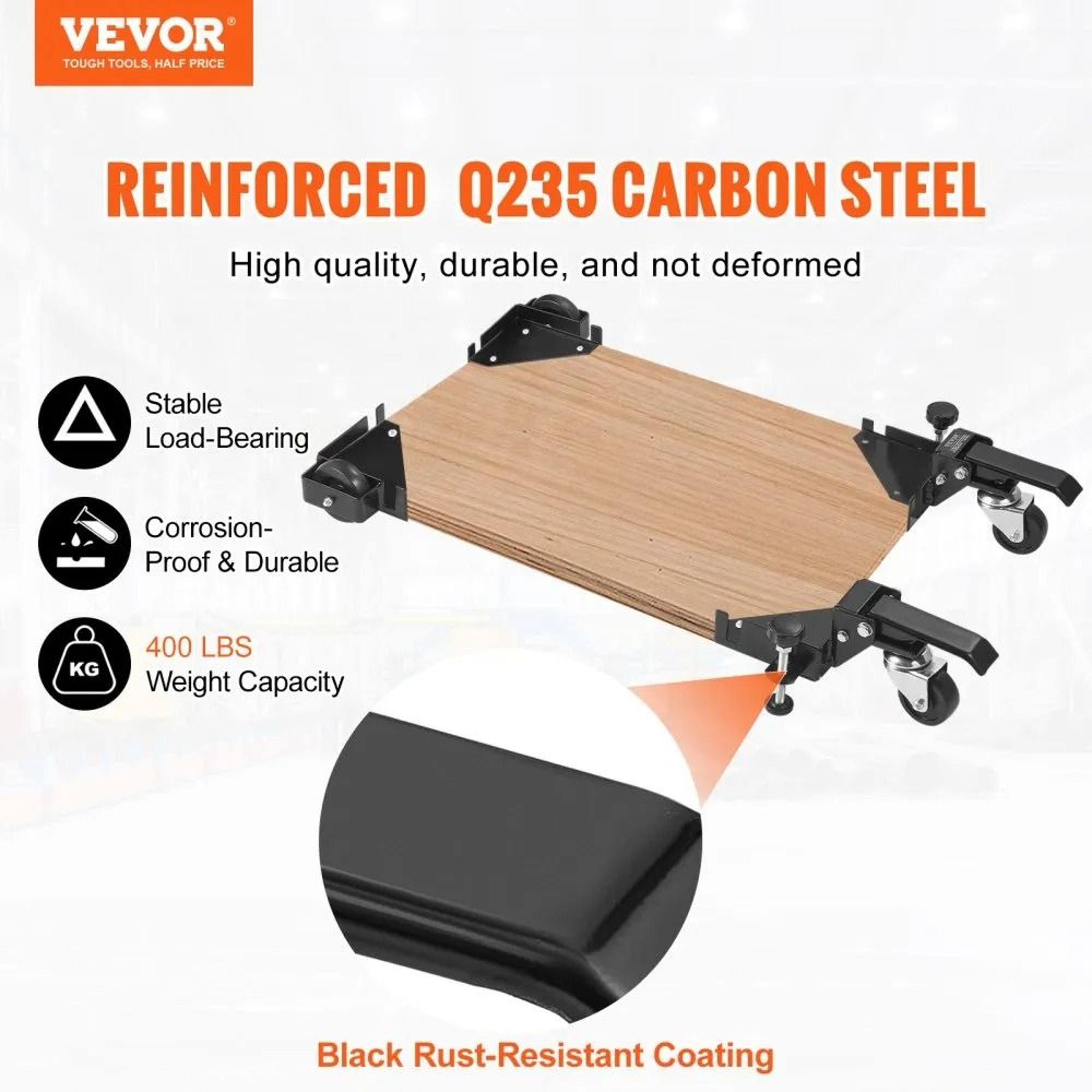 Heavy Duty Mobile Base Stand 400 Lbs Capacity Adjustable Universal Base With Swivel Wheels 6