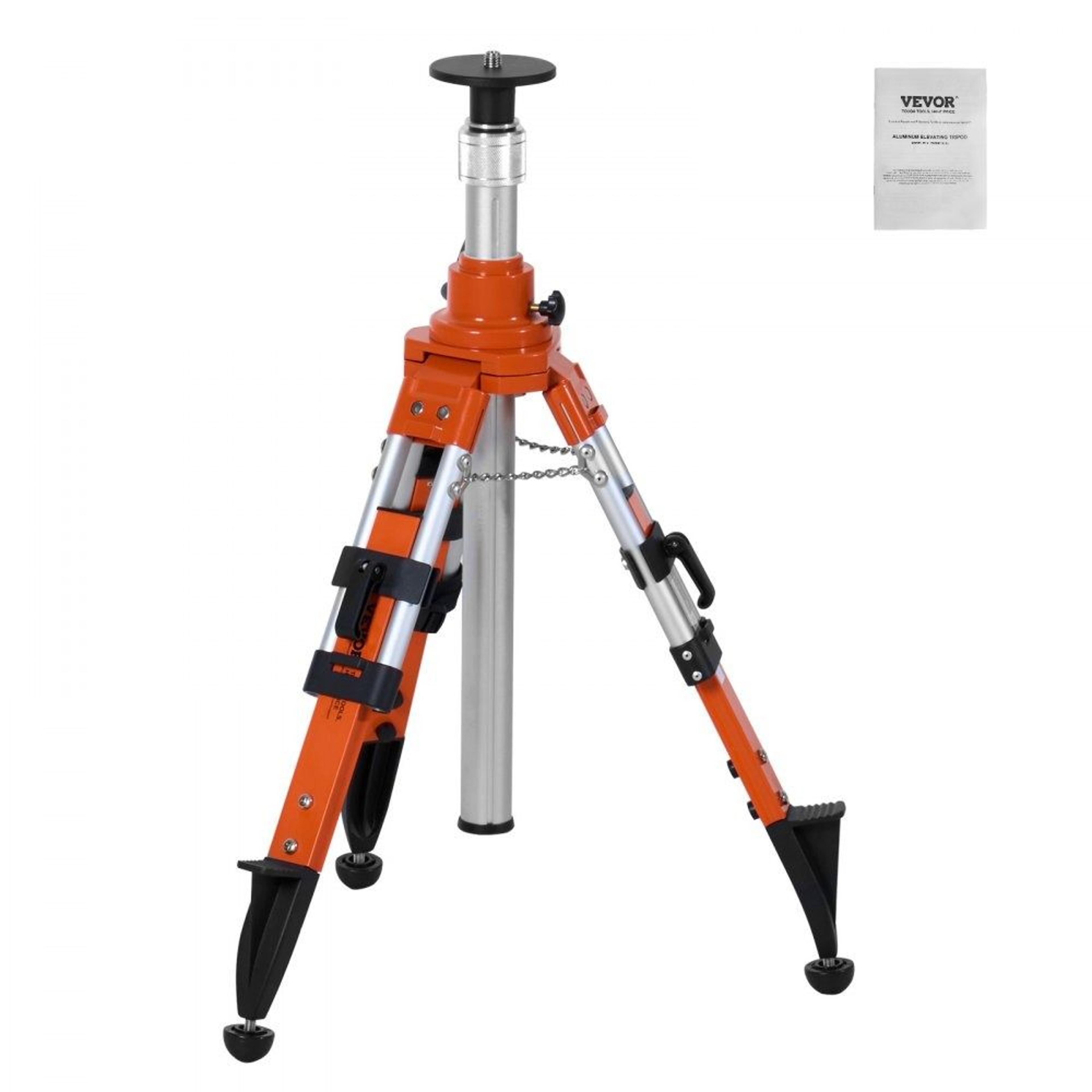 laser level tripod stand with 5/8 11 thread mount and adjustable 27.2 to 67.7 inch height