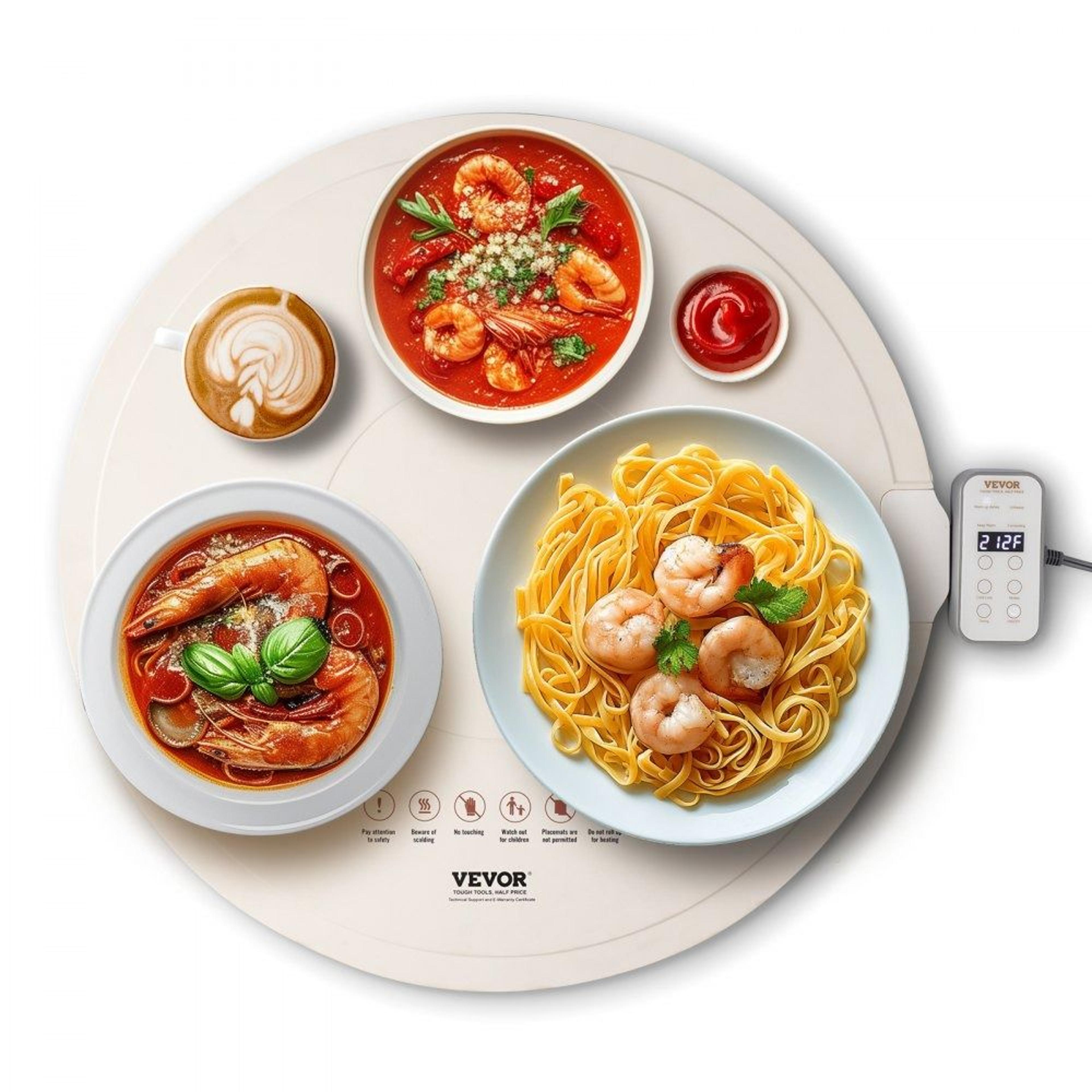 electric warming tray rollable silicone food warming mat with adjustable temperature control