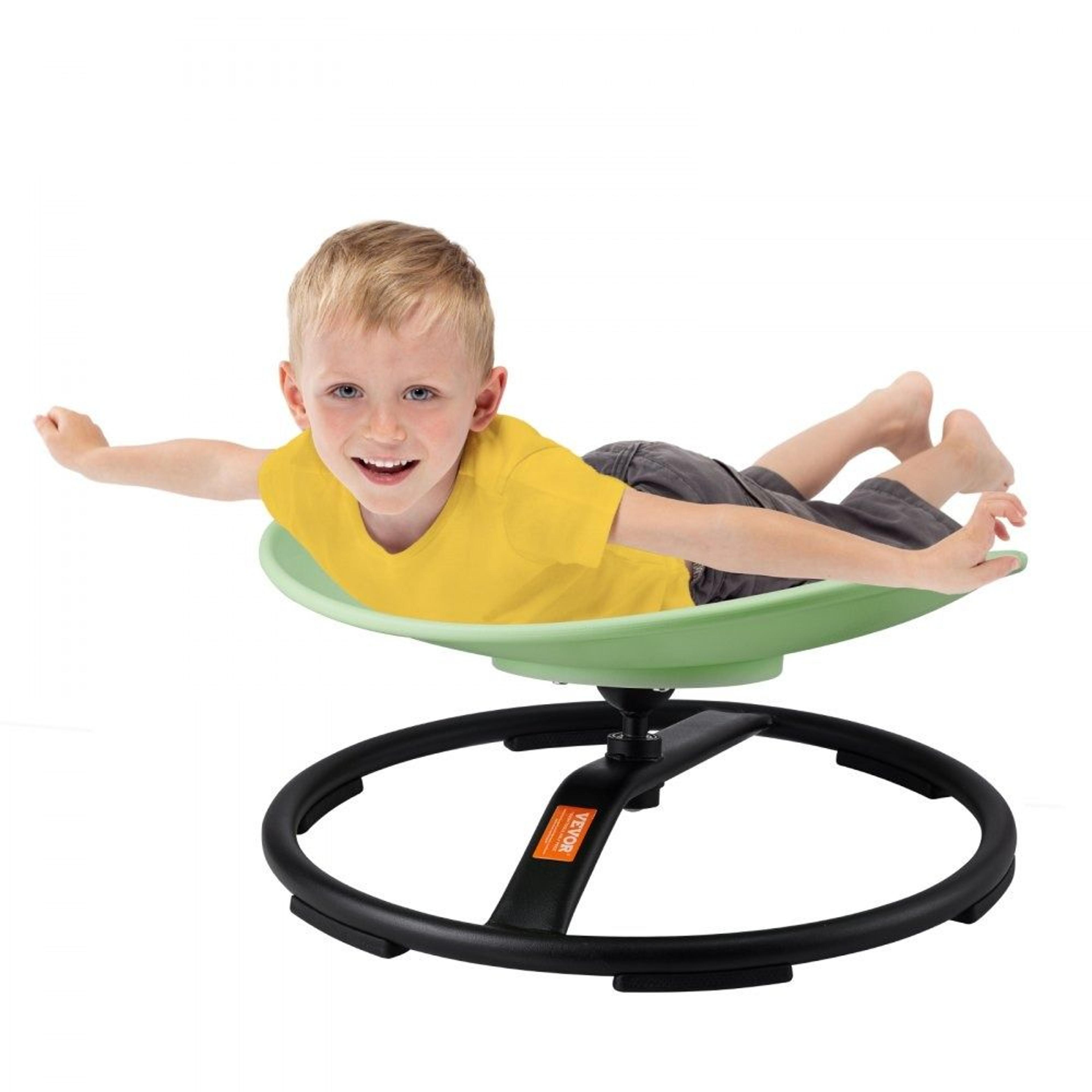 kids sensory spinning chair with 360 degree swivel and non slip metal base