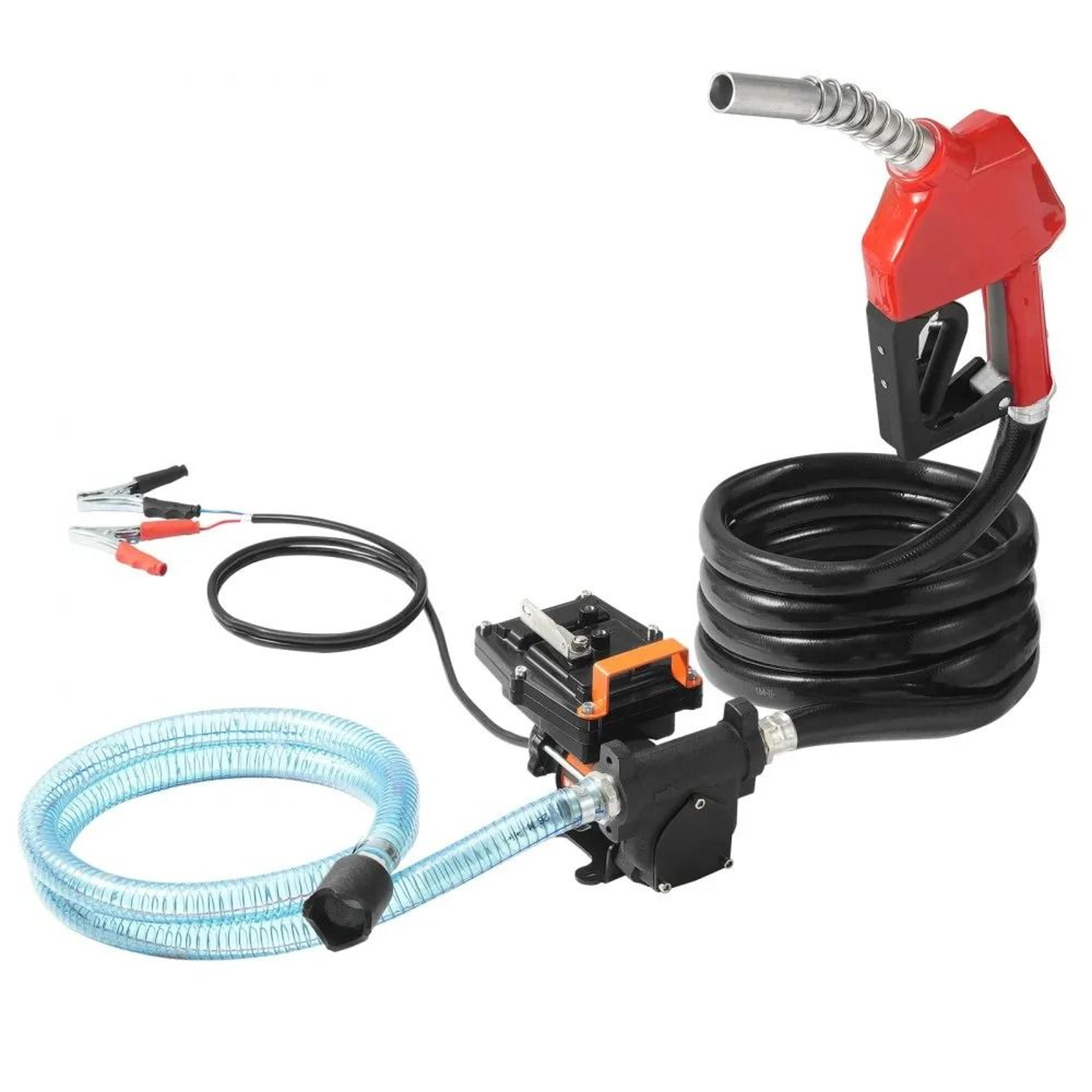 12v fuel transfer pump 15 gpm with automatic shut off nozzle