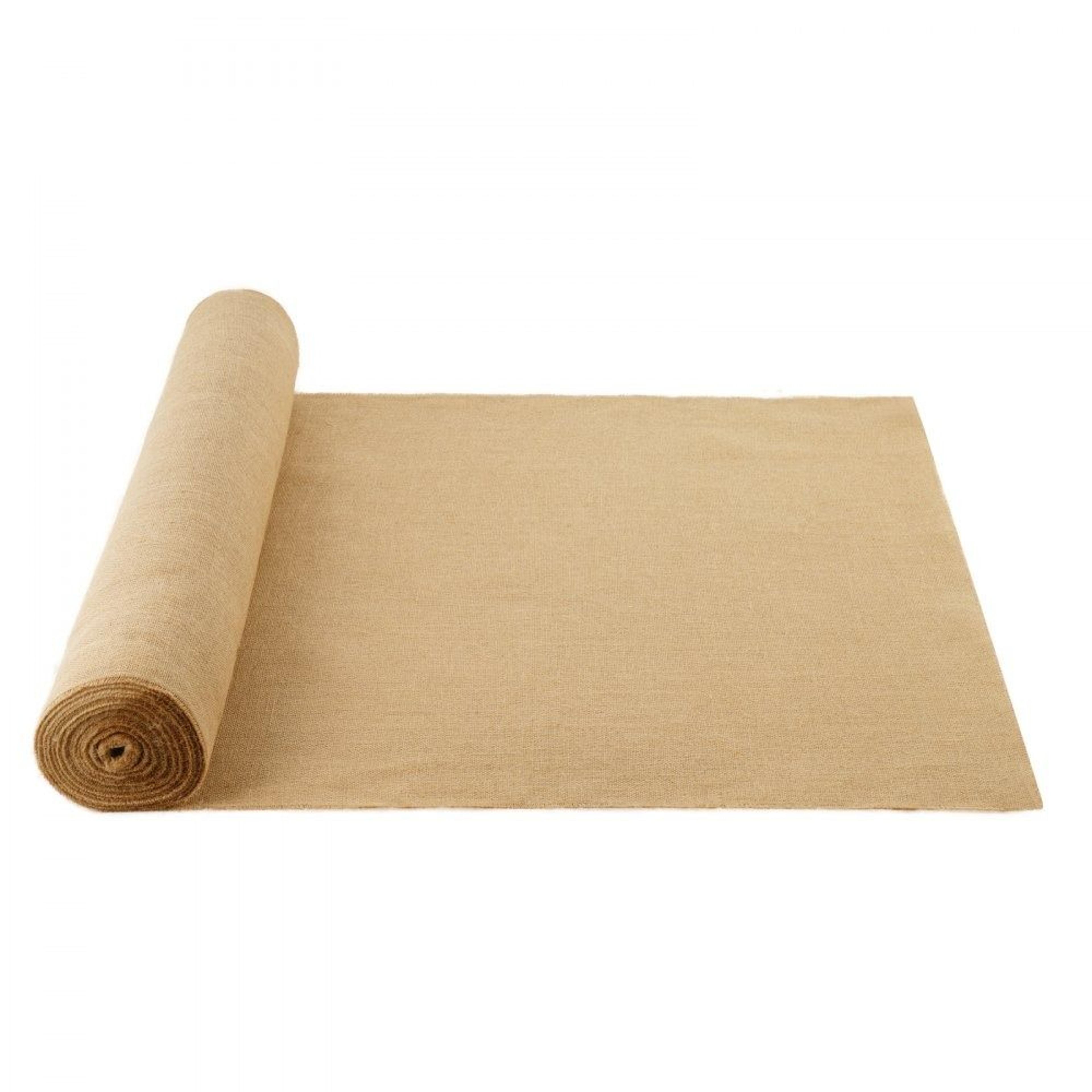 natural burlap fabric roll 40 inch x 150 feet high density jute fabric for crafts and gardening