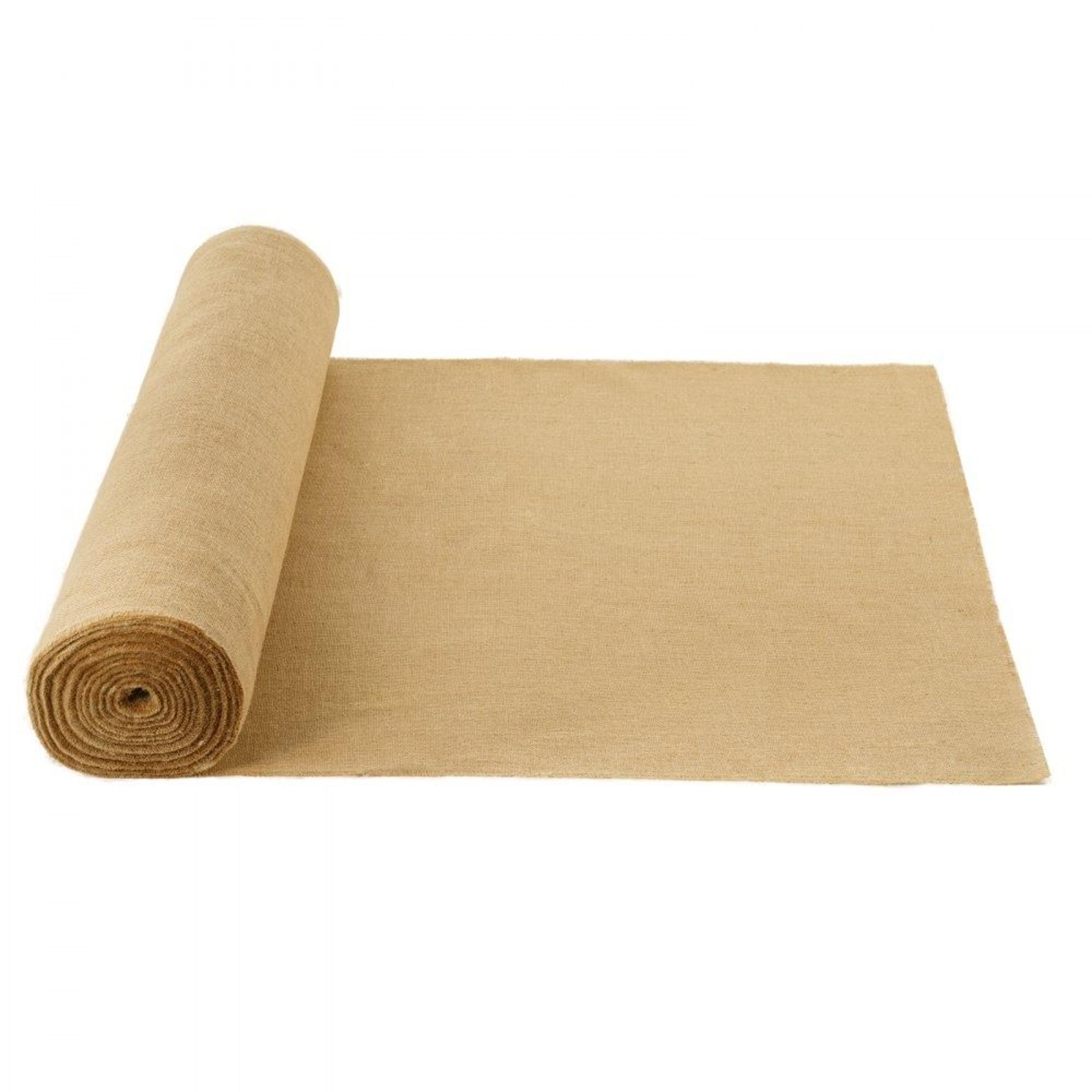 natural burlap fabric roll 40 inch x 75 feet high density jute fabric for crafts and gardening