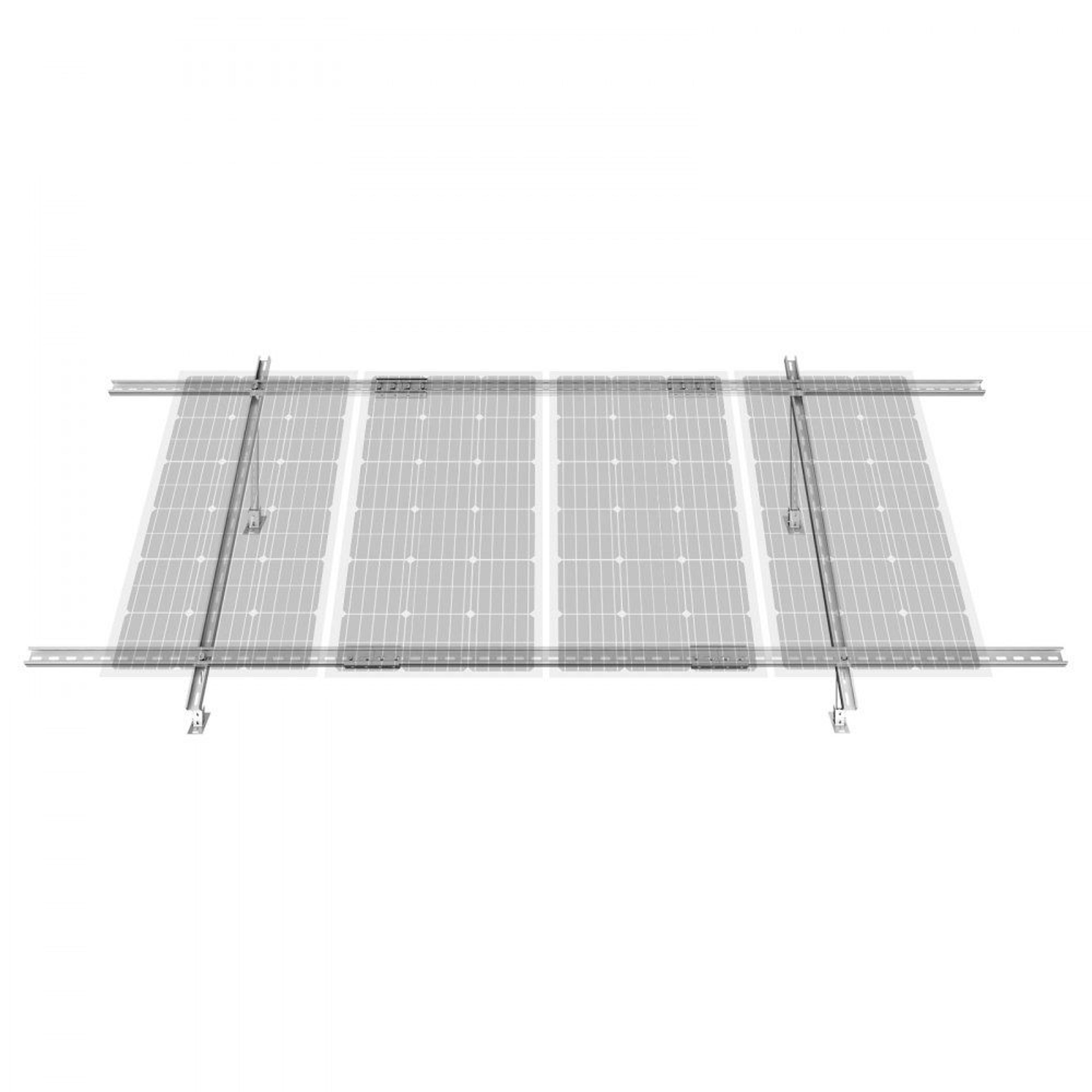 adjustable solar panel mounting brackets 30 to 60 degree carbon steel ground mount stand