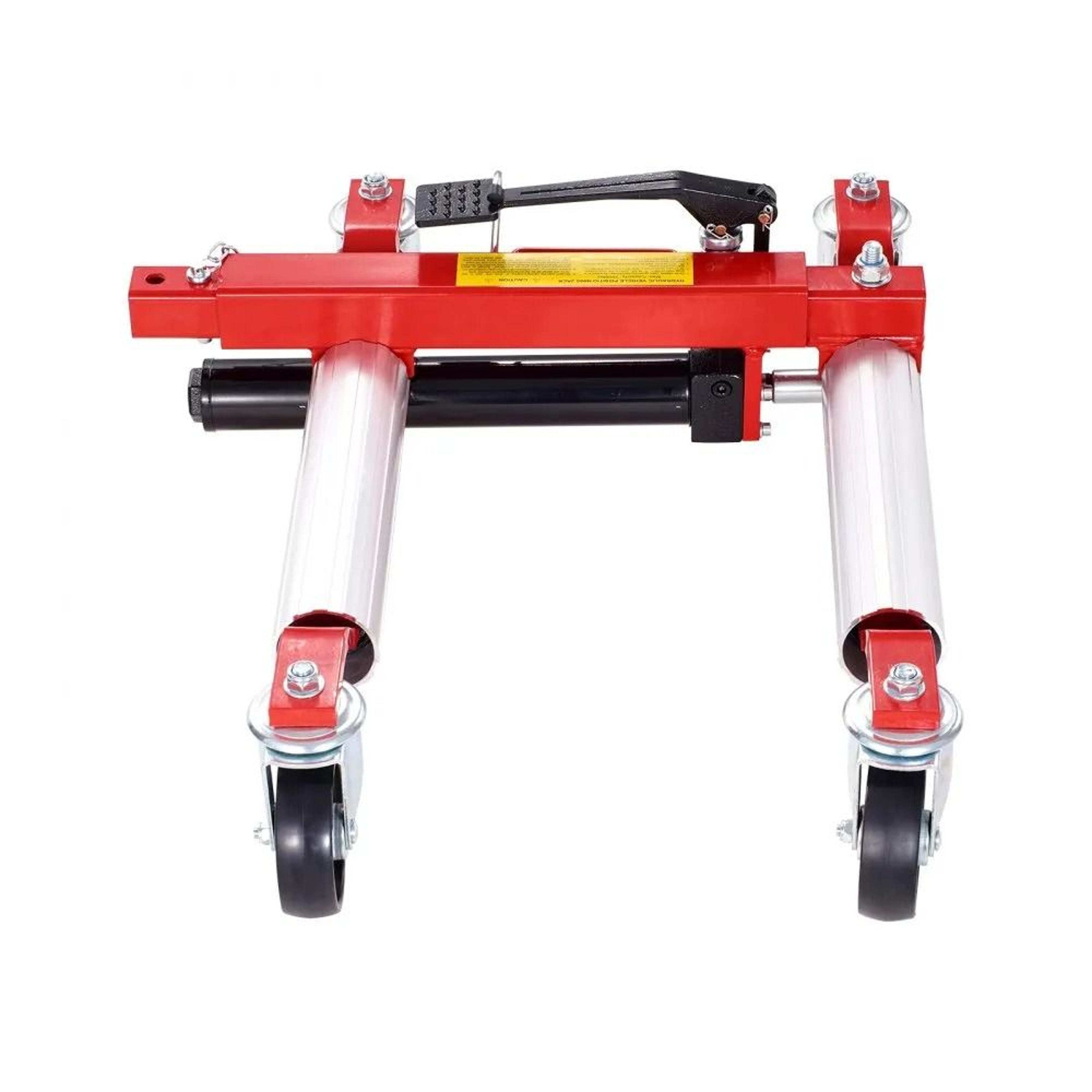 1500 Lb Hydraulic Wheel Dolly With 360 Degree Swivel Casters For Vehicle Positioning 7