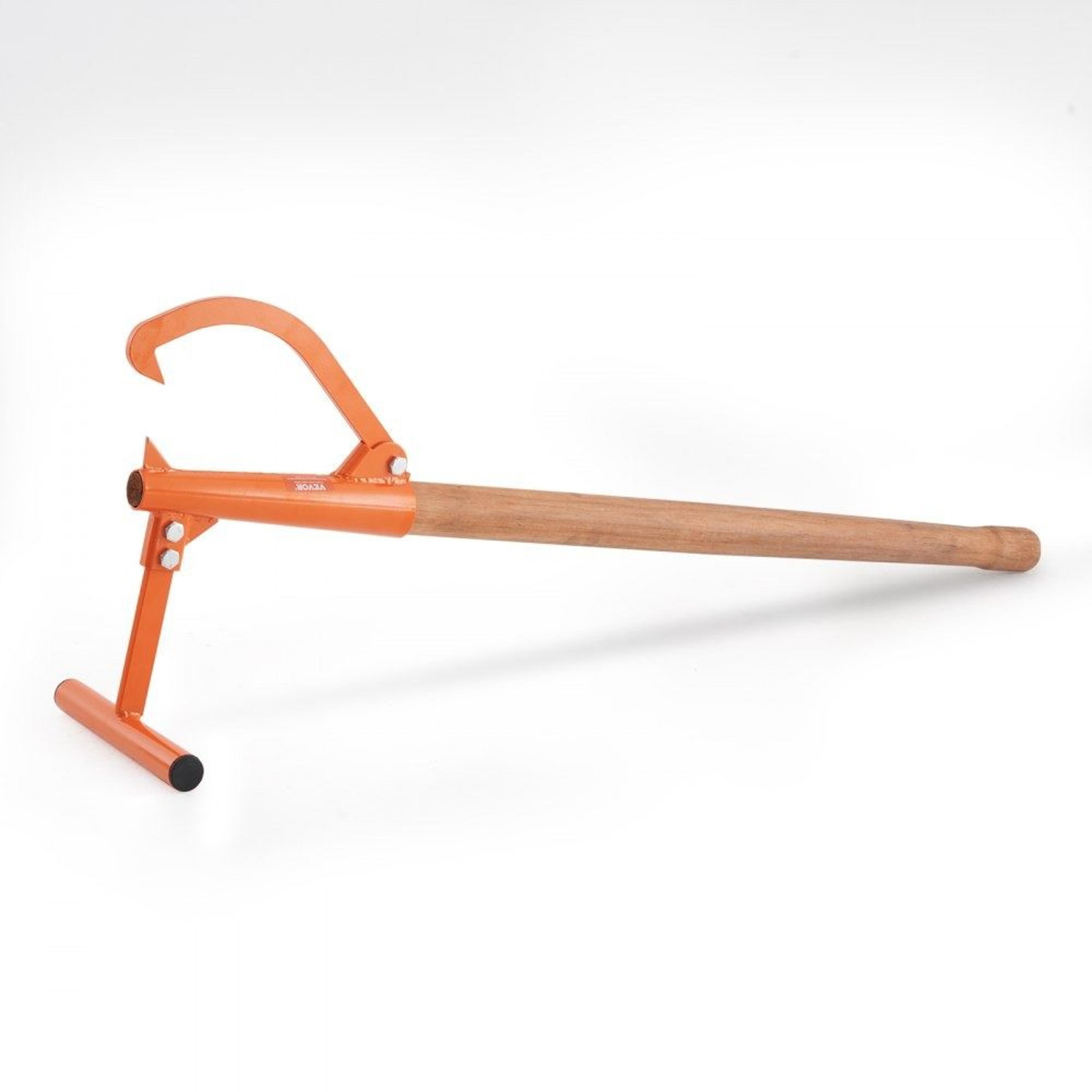 46.5 inch timberjack log lifter with adjustable cant hook and wooden handle