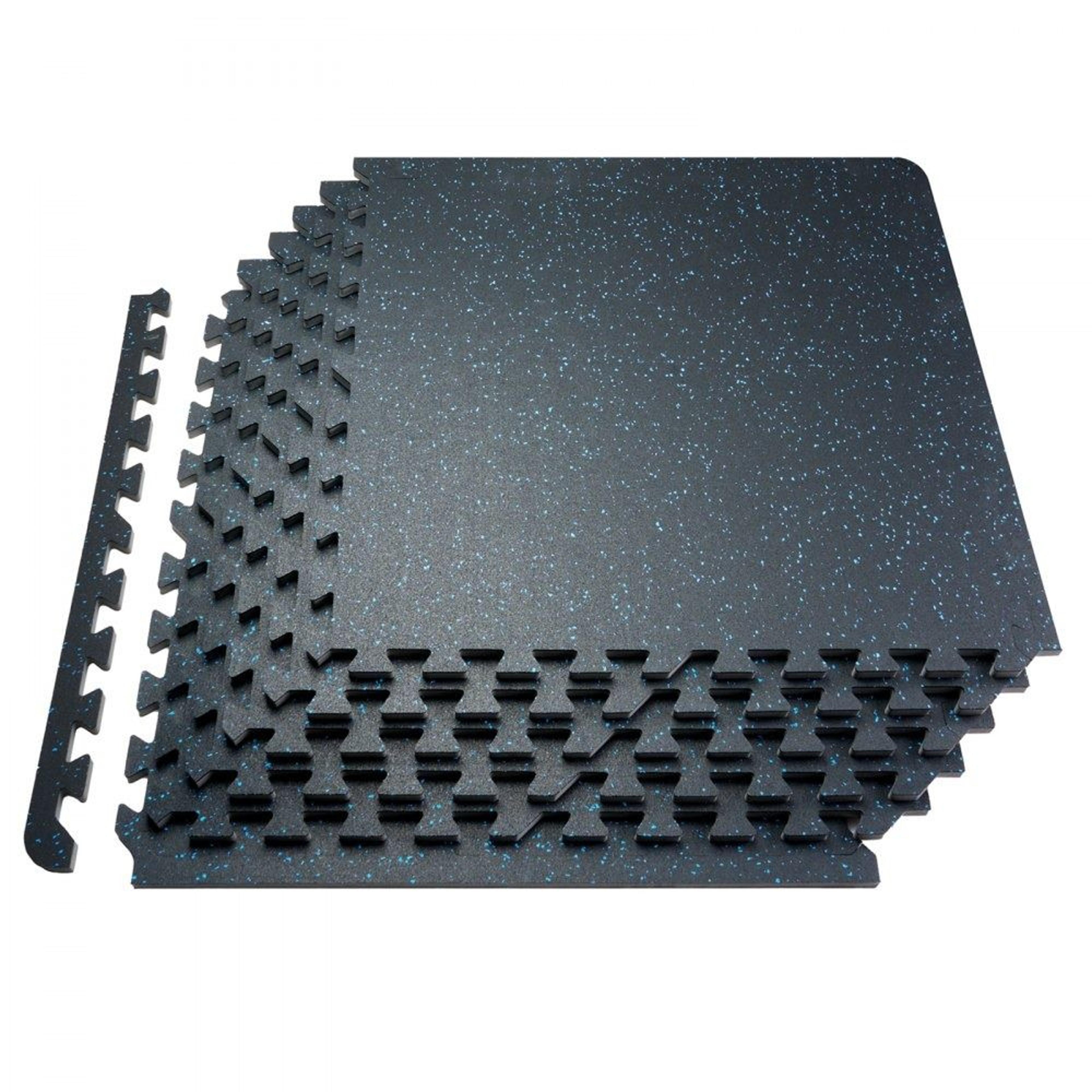 rubber top eva foam gym floor mats 25 interlocking tiles 100 sq ft coverage
