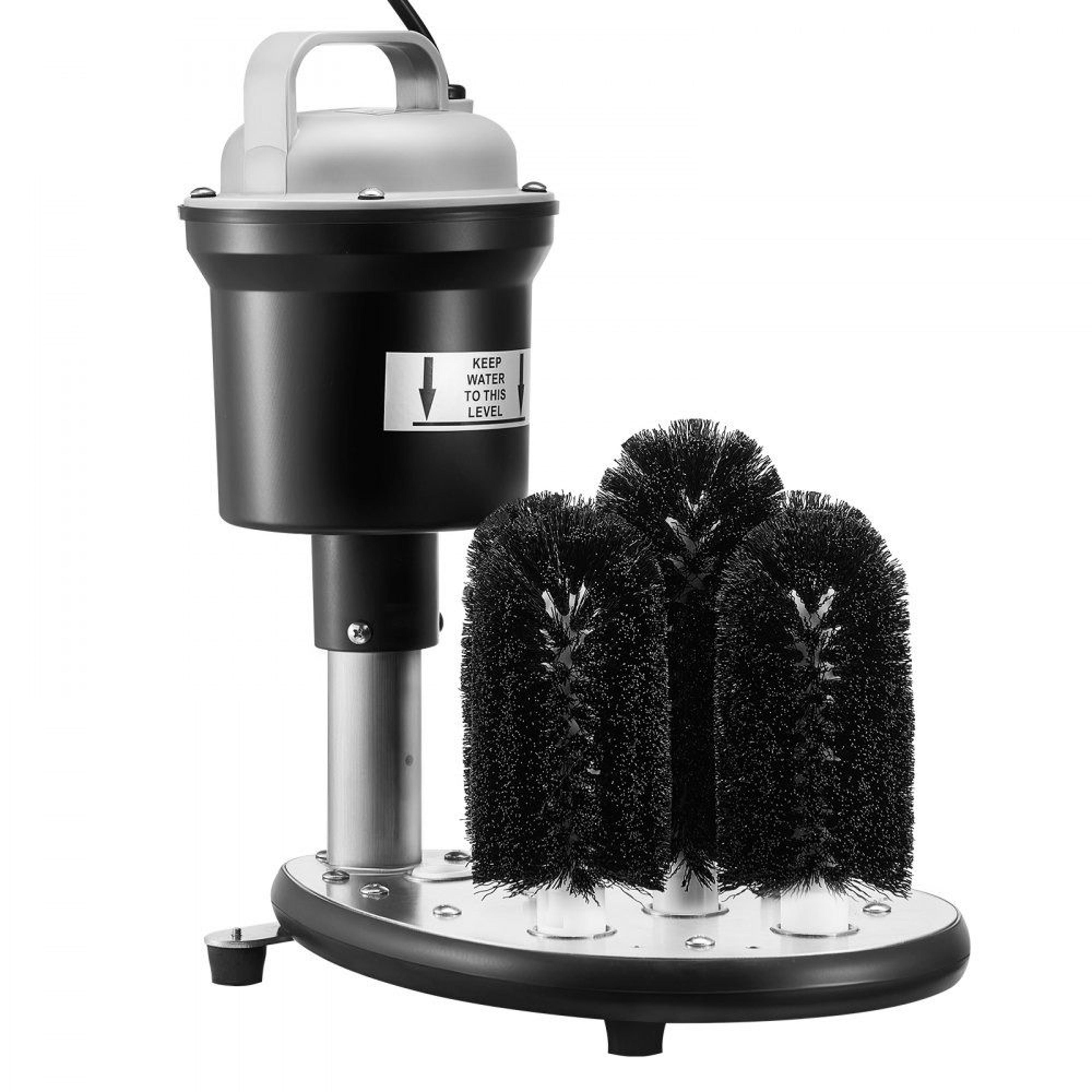 electric commercial glass washer with 5 brushes for bar and cafe glass cleaning