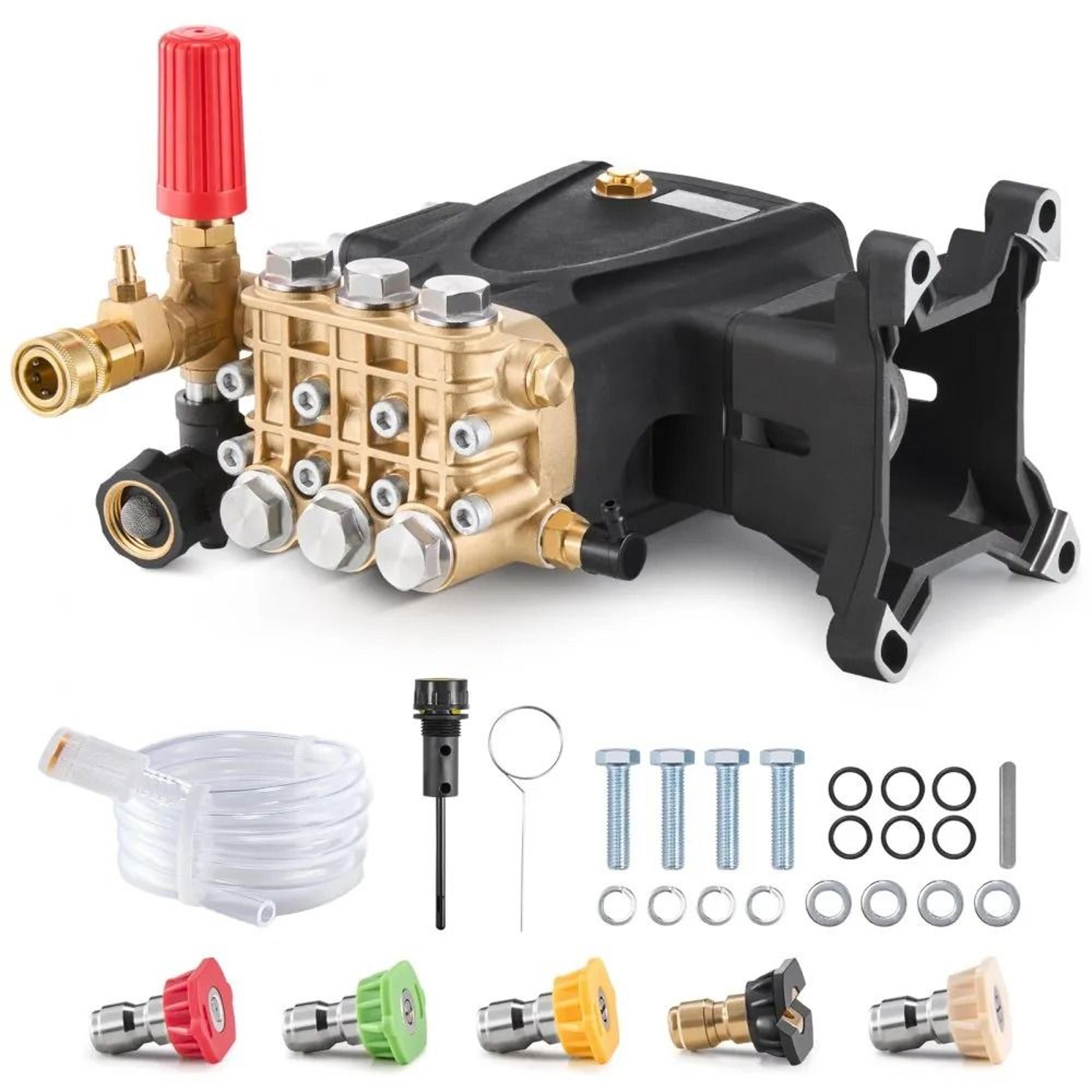 4200 psi 4.2 gpm horizontal pressure washer pump with pressure regulator