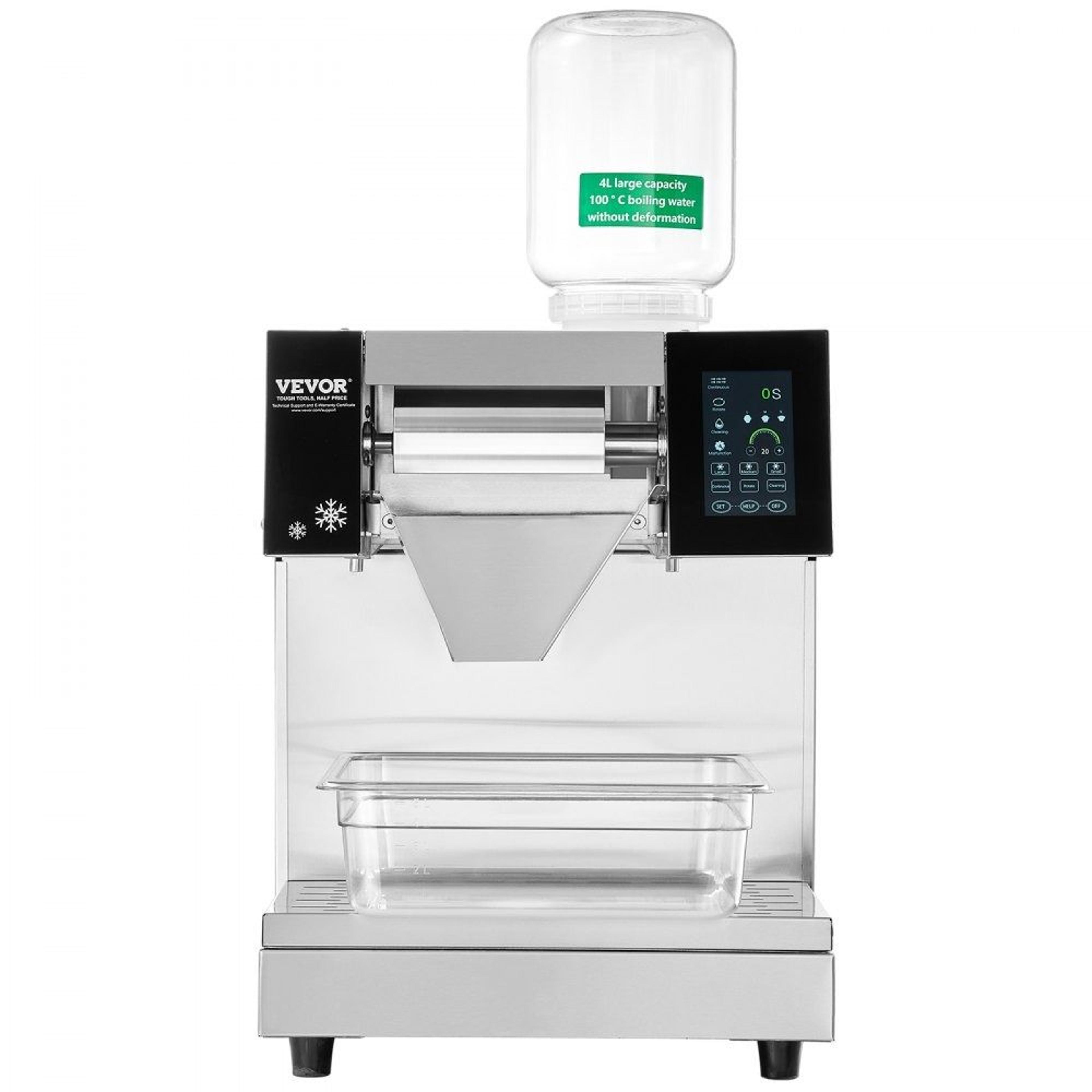 commercial snowflake ice machine 573 lbs 24h air cooling electric snow cone maker