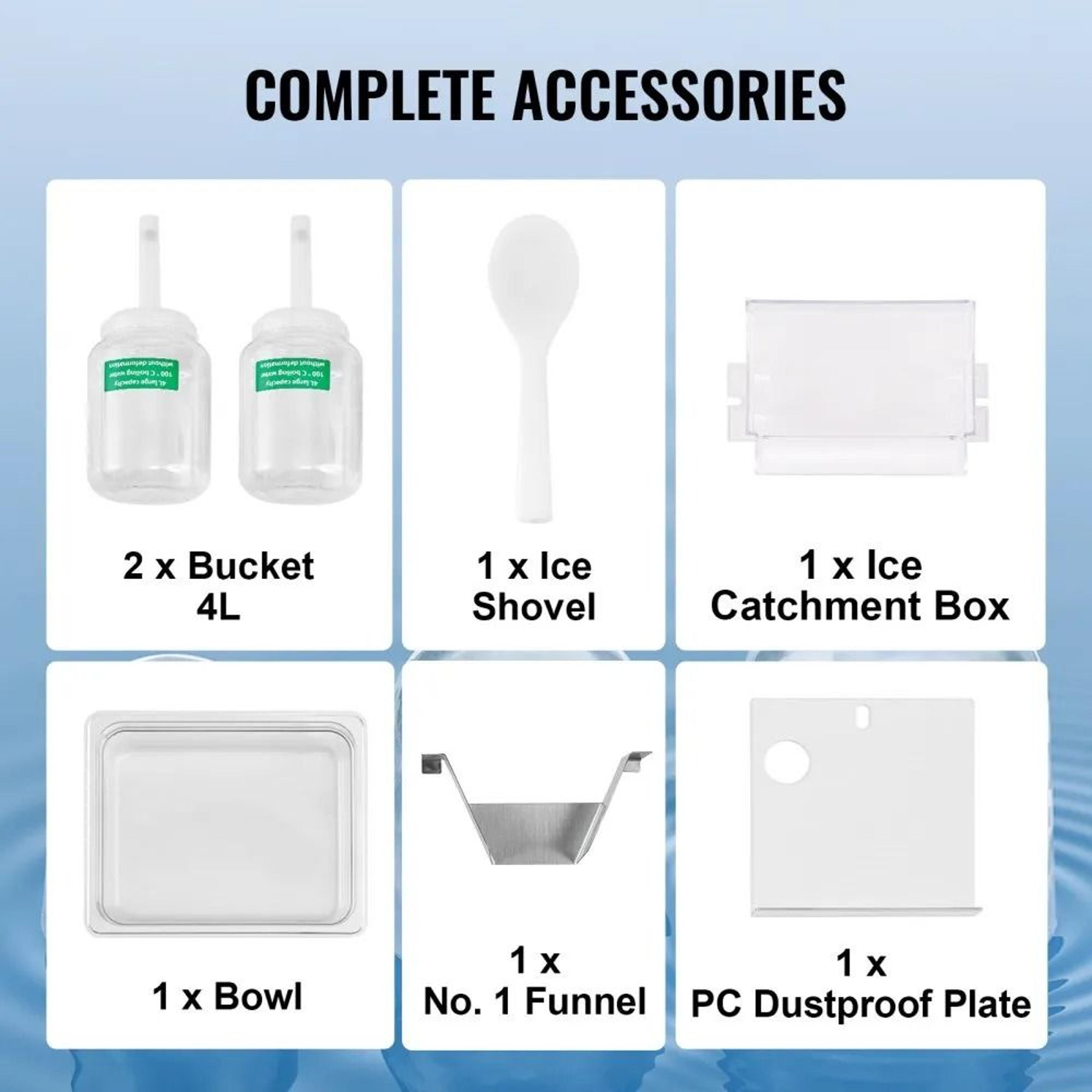 Commercial Snowflake Ice Machine 397LBS 24H Air Cooled Electric Snow Cone Maker 5