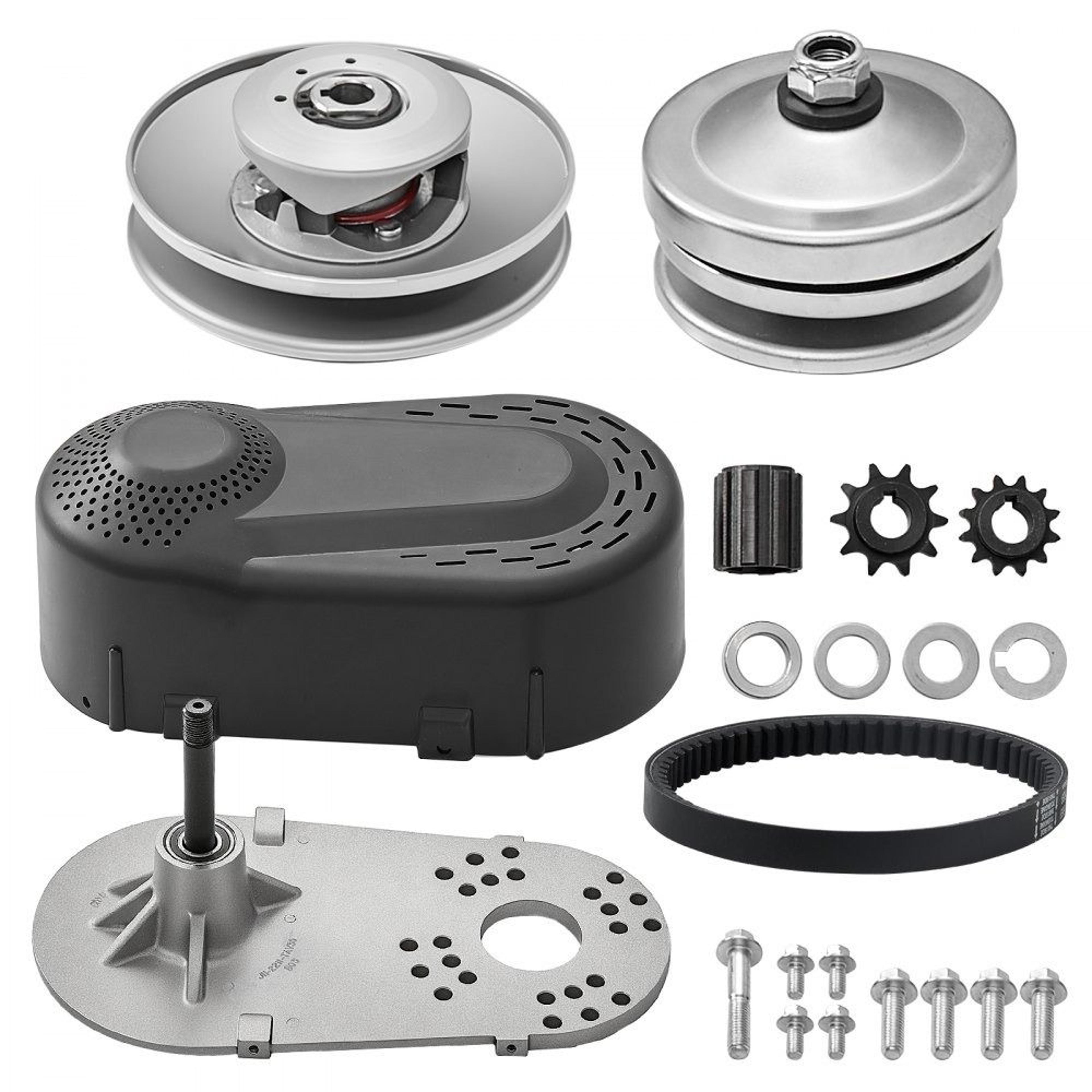 30 series drive clutch kit with asymmetric wheels and rubber belt for 2 to 8 hp engines 2000 rpm