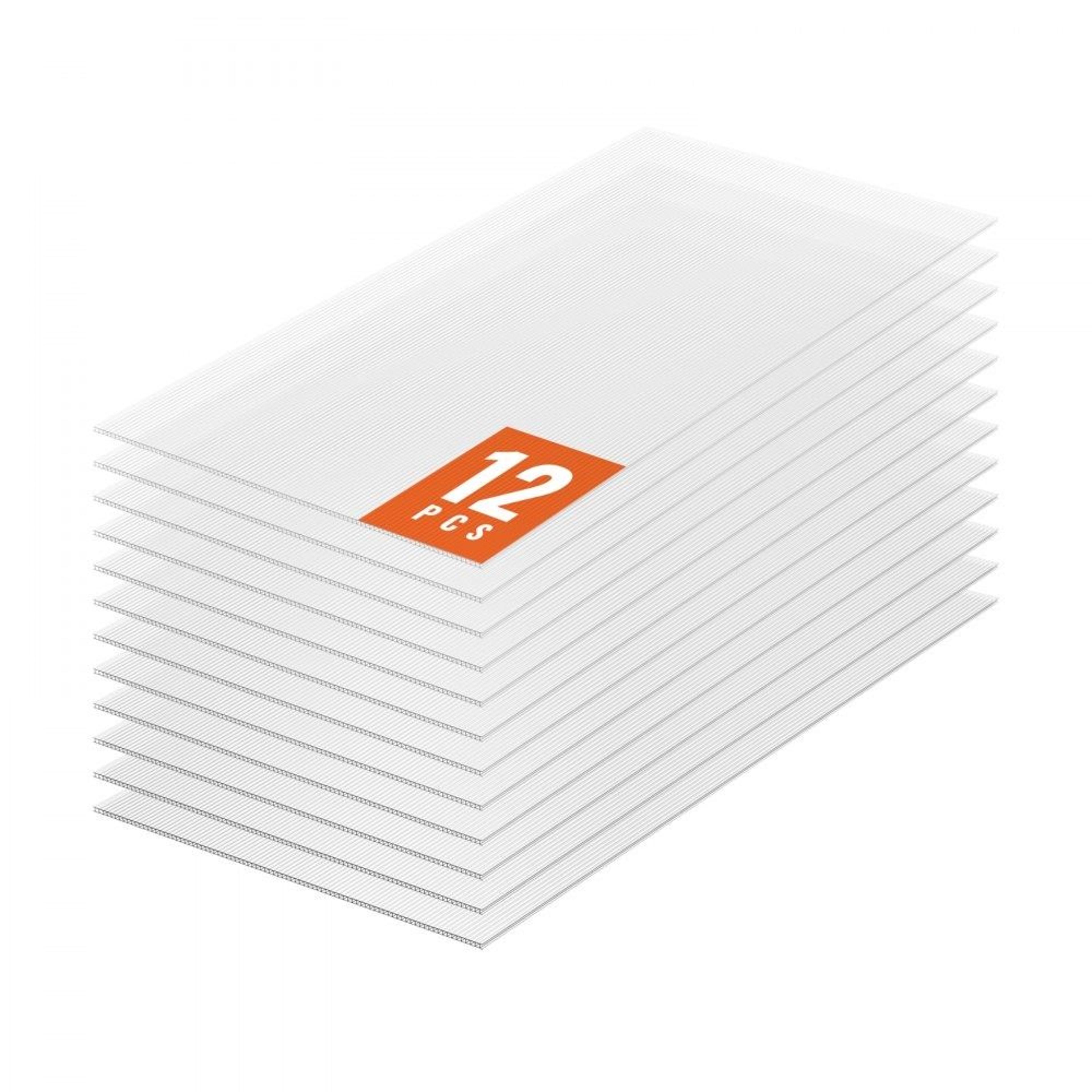 12 pack polycarbonate greenhouse panels 2ft x 4ft clear corrugated roofing sheets