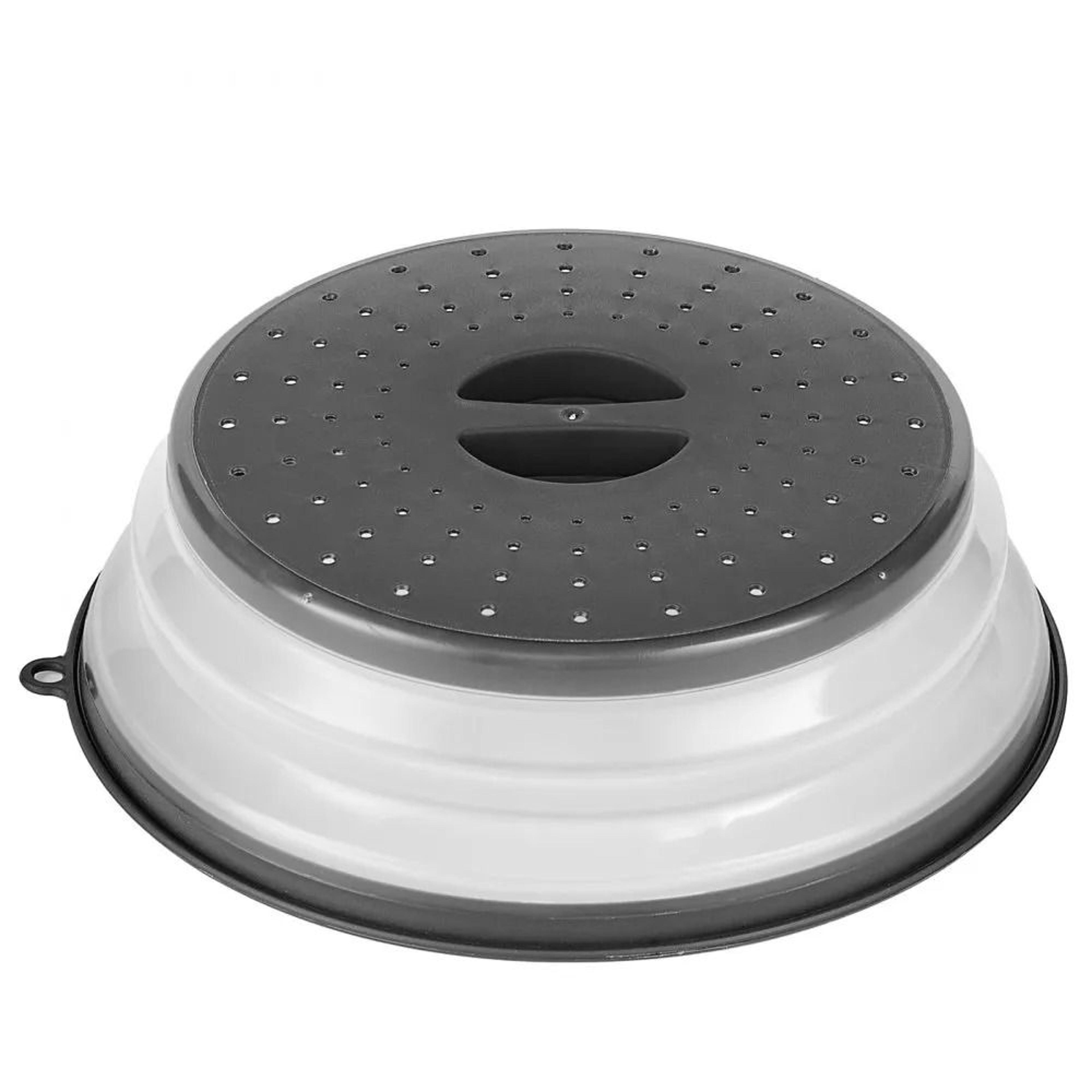 10.4 inch collapsible microwave splatter covers heat resistant food guard lid set of 2