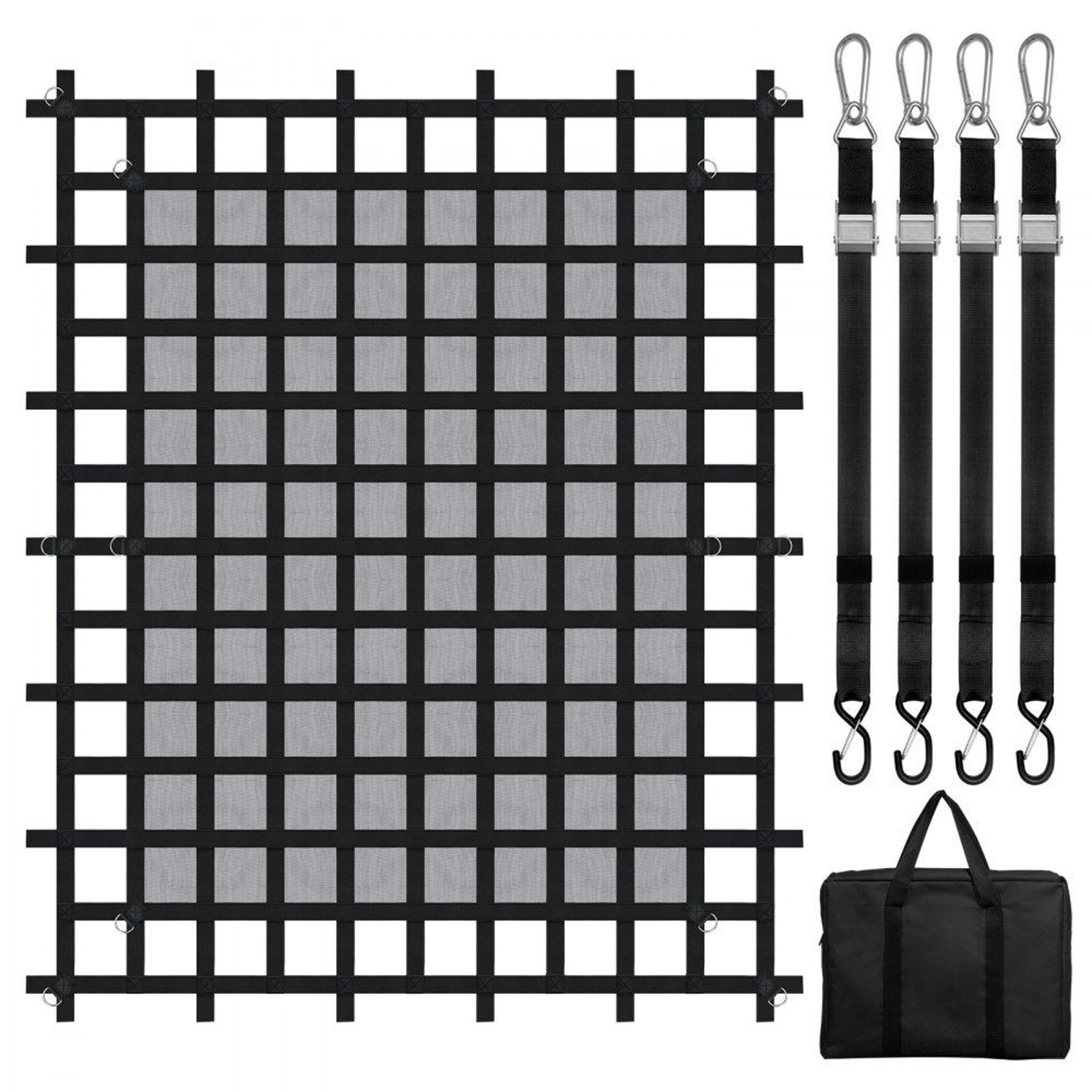 Heavy Duty Truck Cargo Net 96 X 81 In With Adjustable Straps And DRings 7