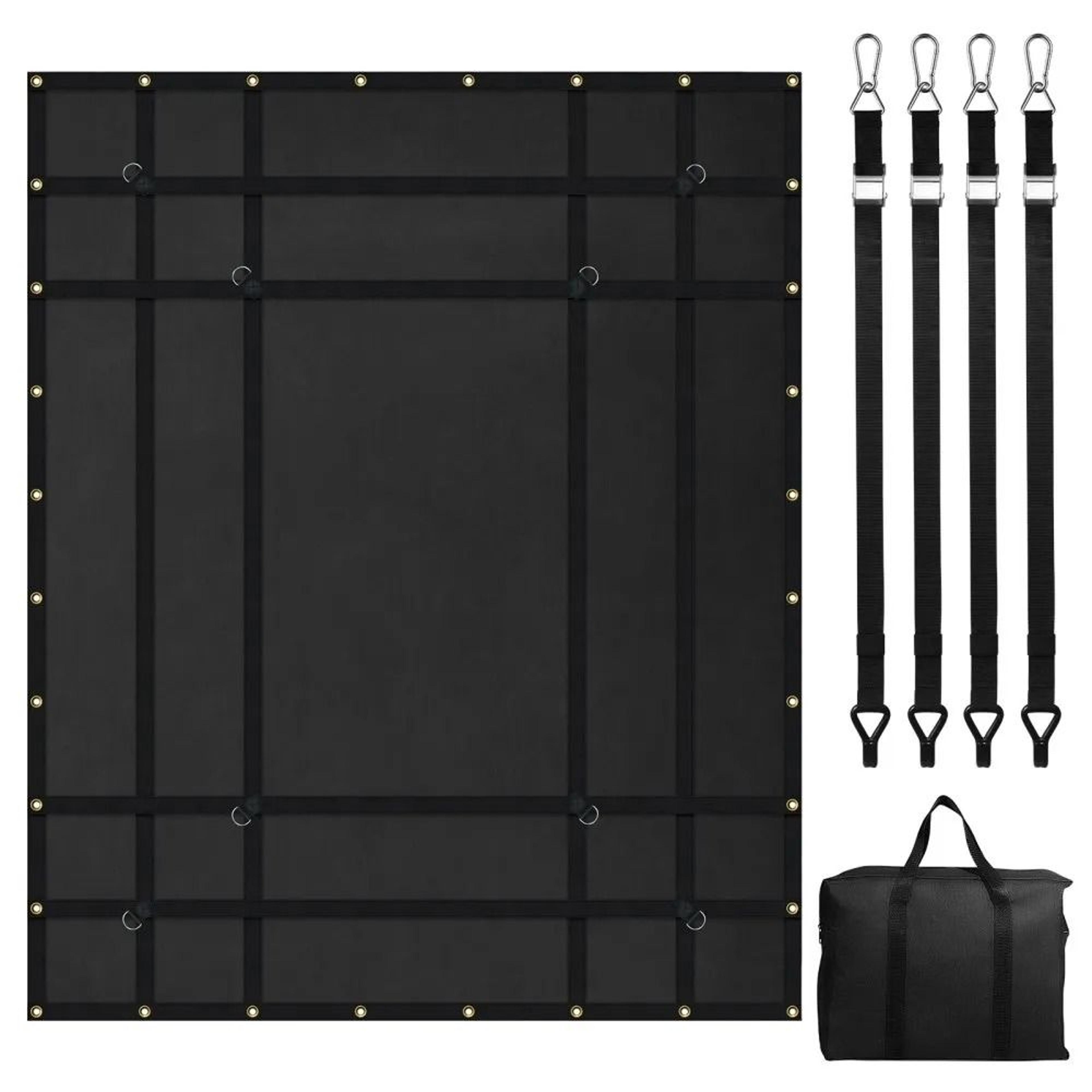 heavy duty truck cargo net 72 in x 57 in weatherproof bed net with adjustable straps