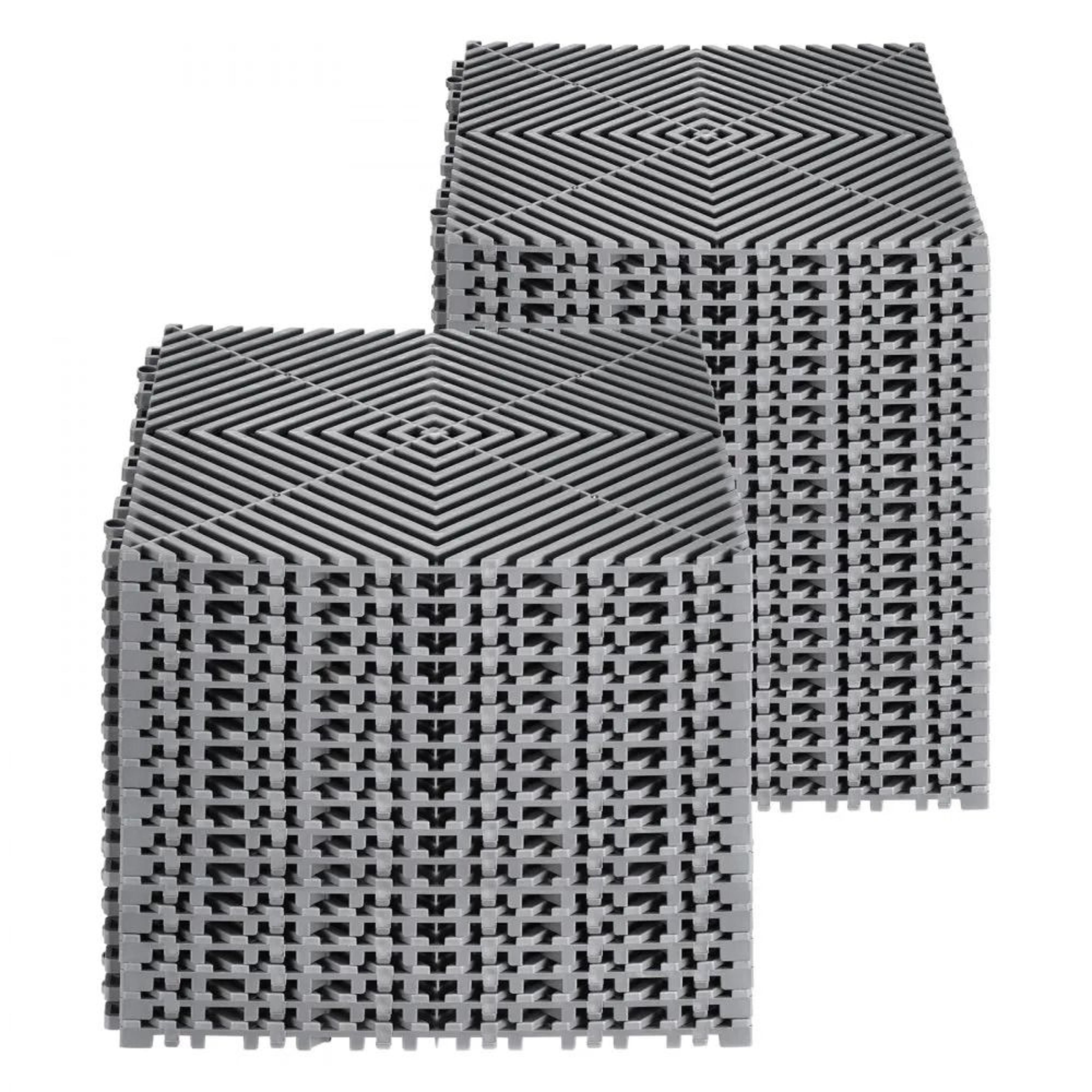 modular interlocking drainage mats 12x12 inch non slip pp floor tiles 40 pack