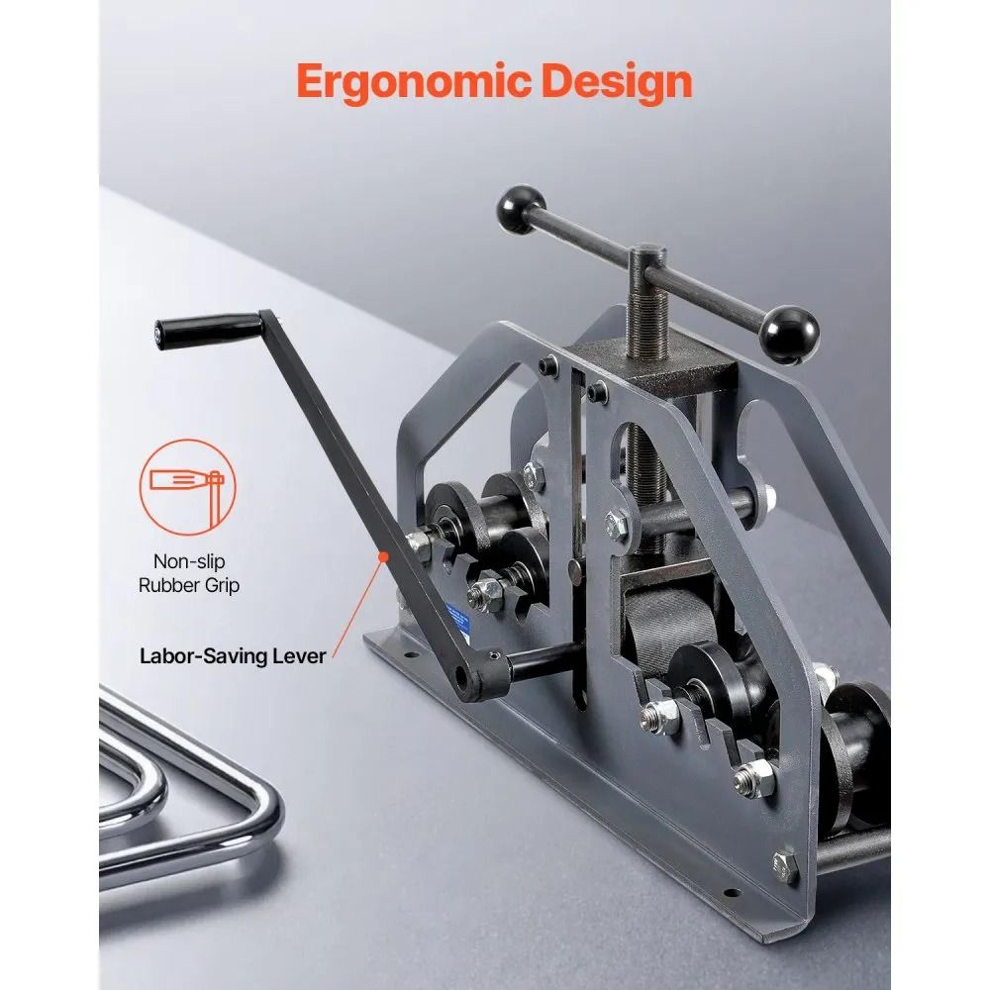Manual Tube Roller Bender With 6 Dies For Round Square Tube And Flat Bar 2