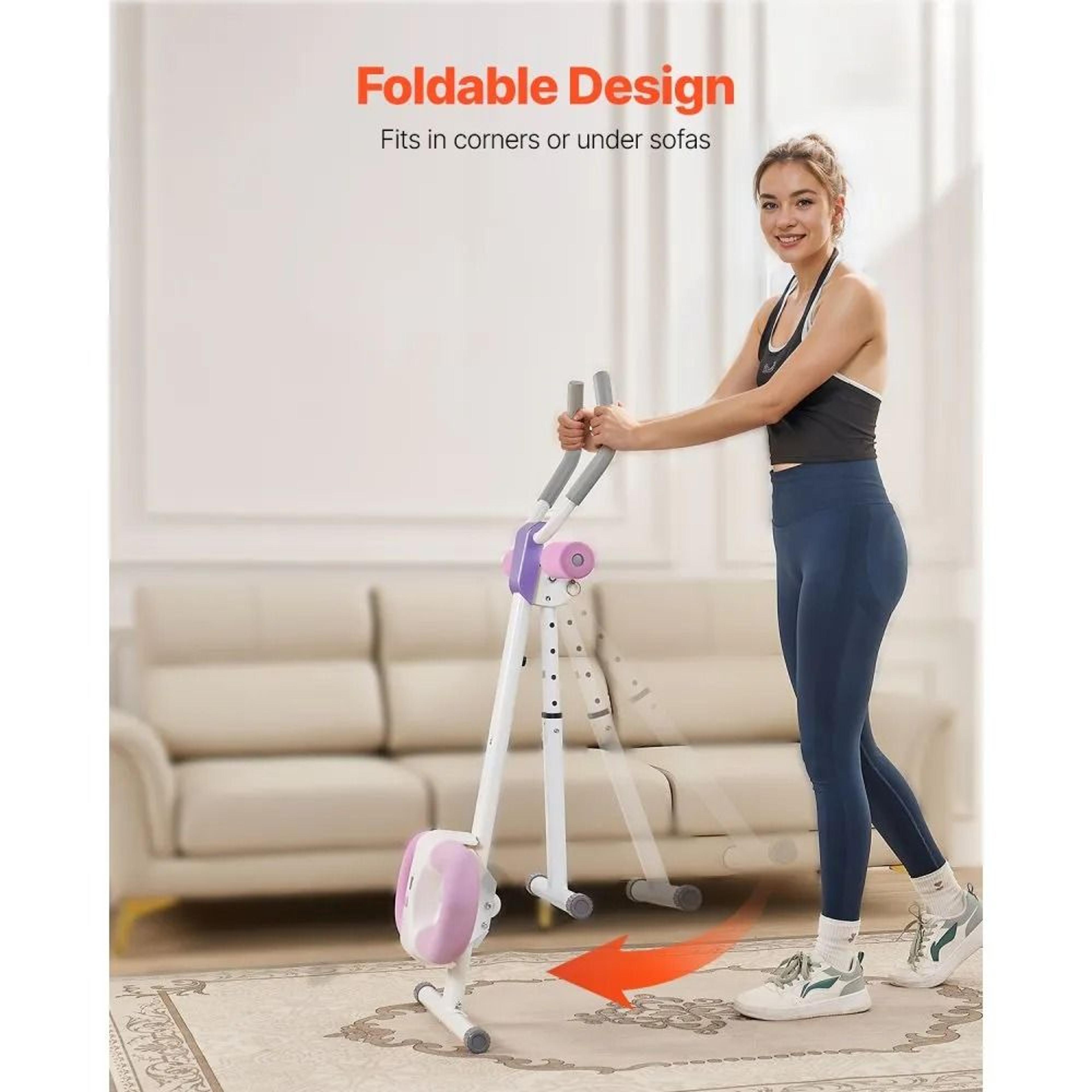Adjustable AB Workout Machine Foldable Core Trainer With 330 Lb Capacity 2