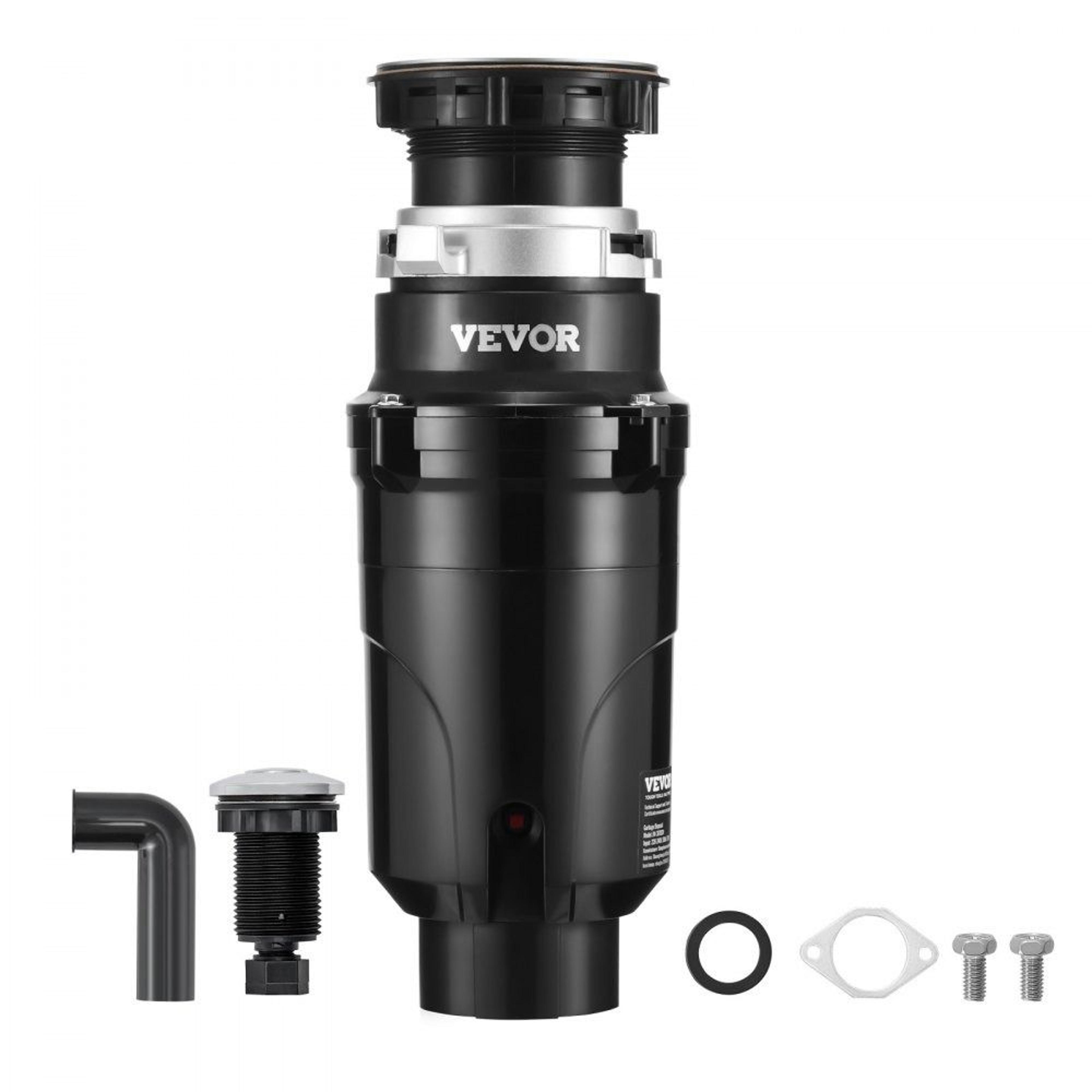 1/2 hp continuous feed garbage disposal with 3450 rpm dc motor