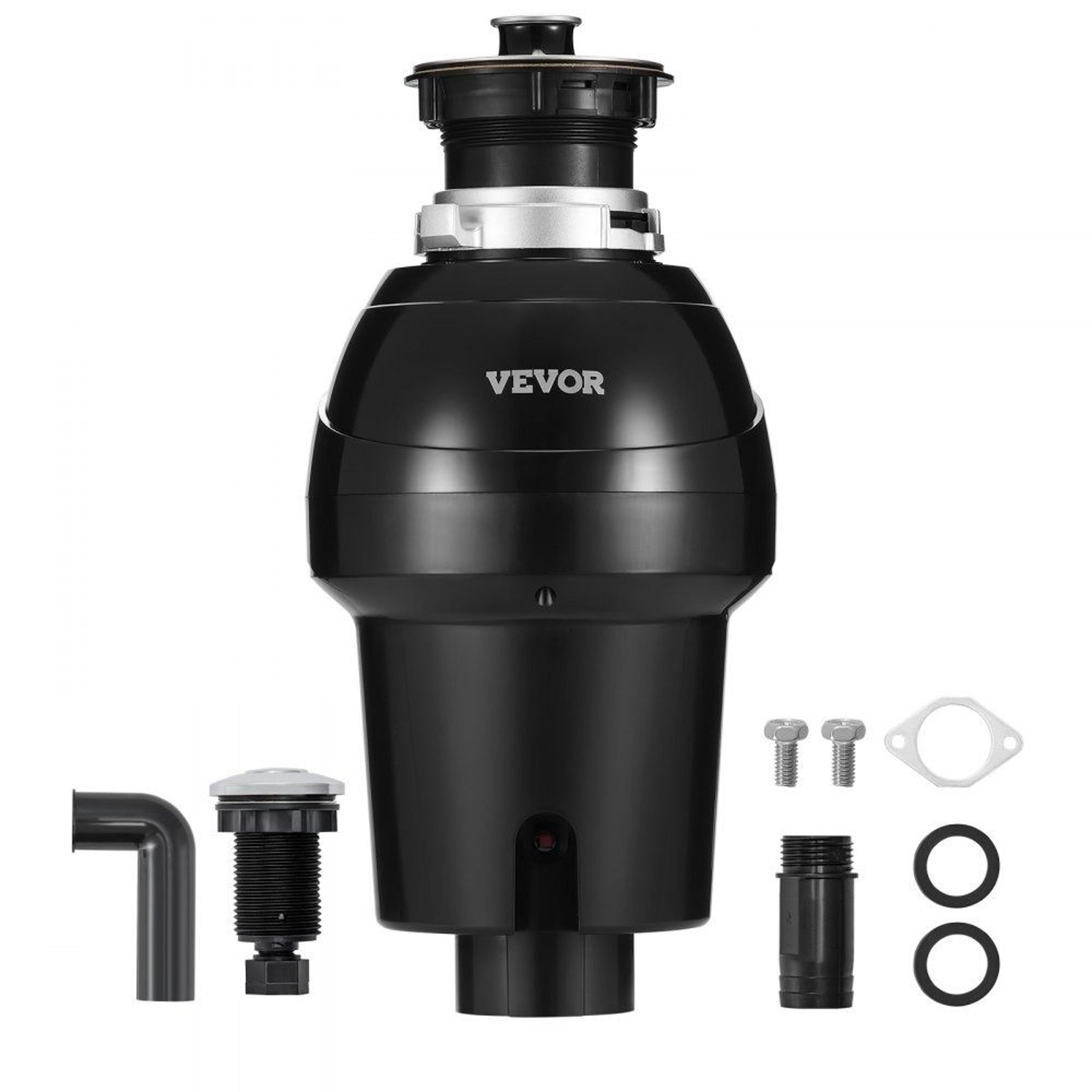 1 hp garbage disposal with 3270 rpm continuous feed grinding and sound reduction