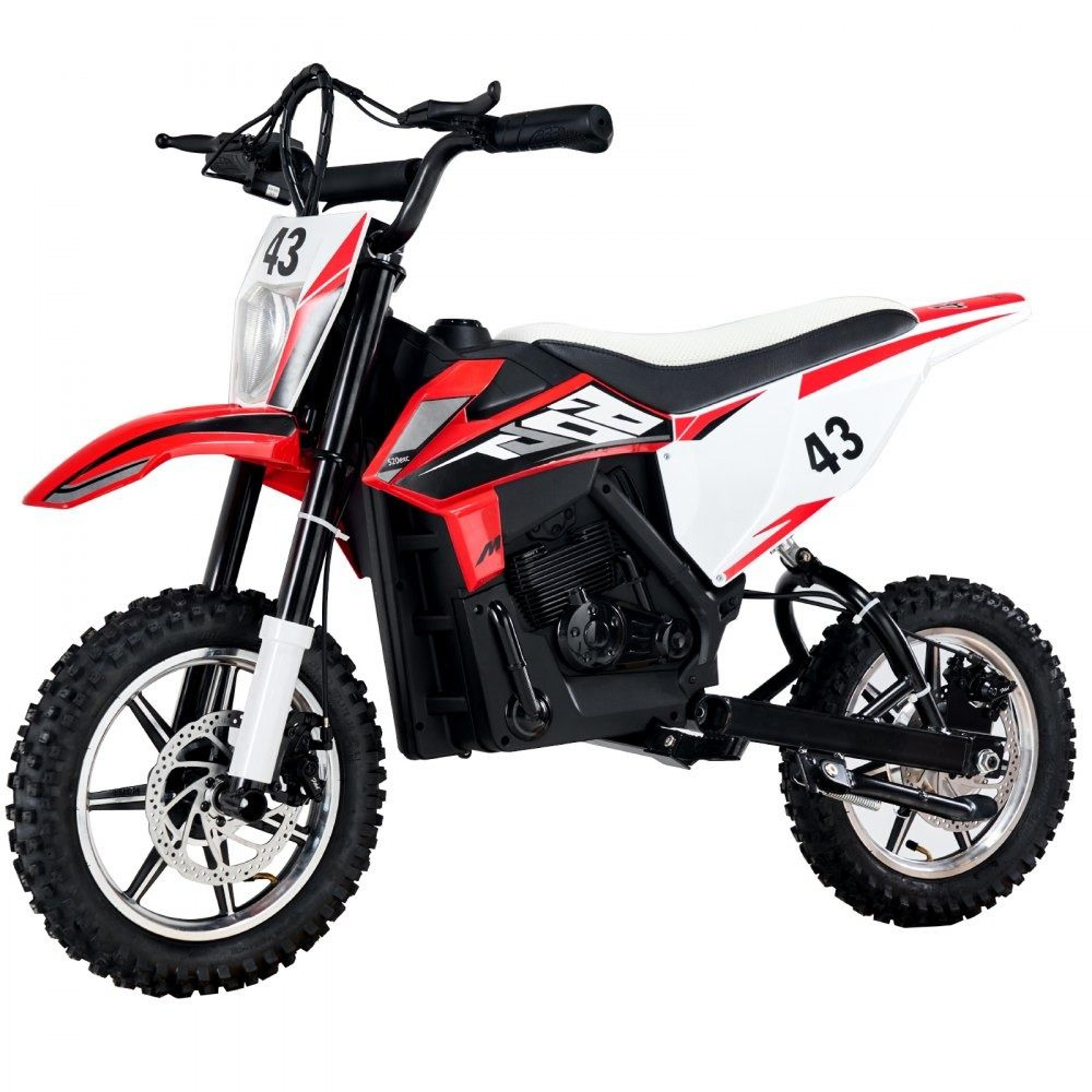 36v kids electric ride on motorcycle with dual brakes and treaded tires