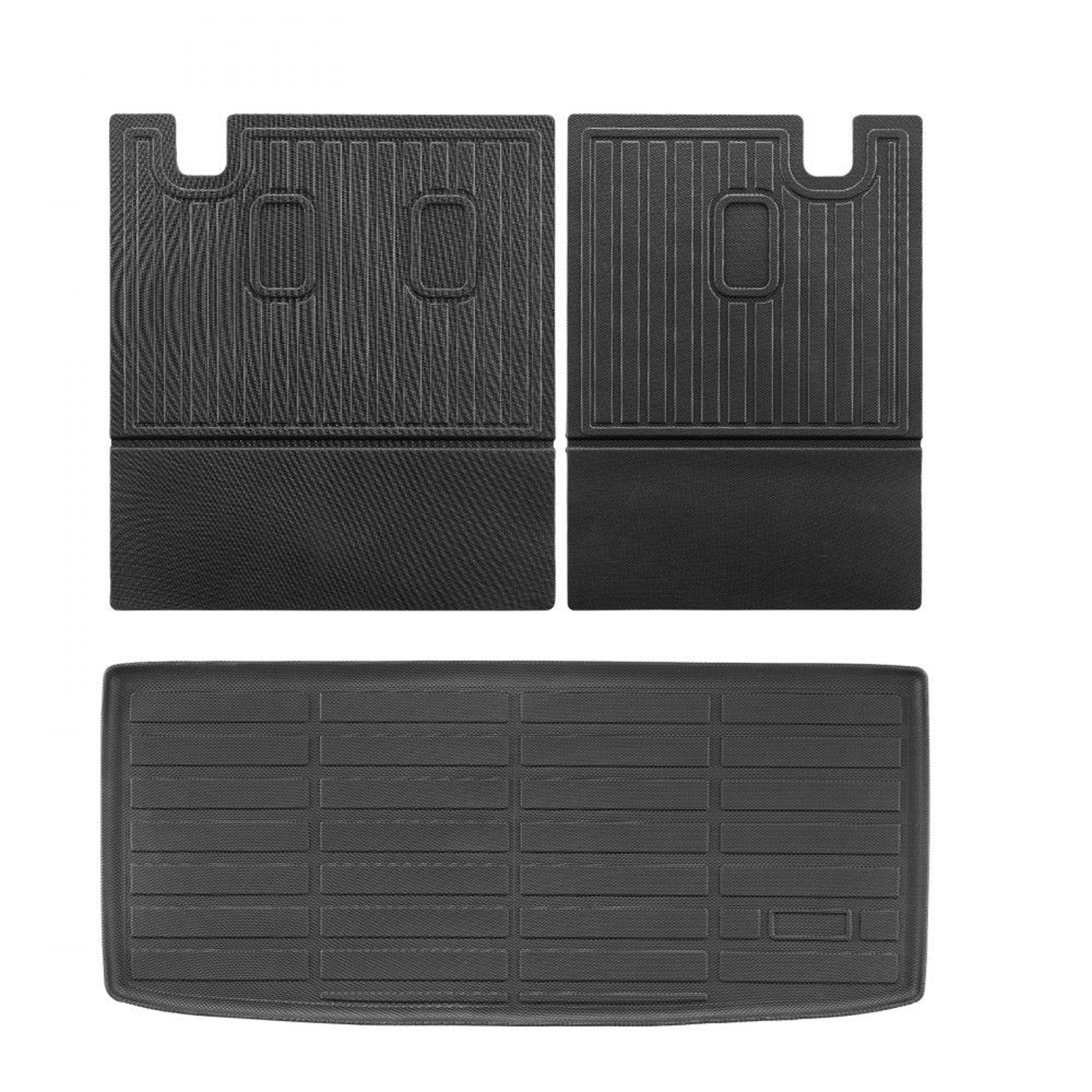 honda pilot tpe cargo mat and backrest protector set 2016-2024 black