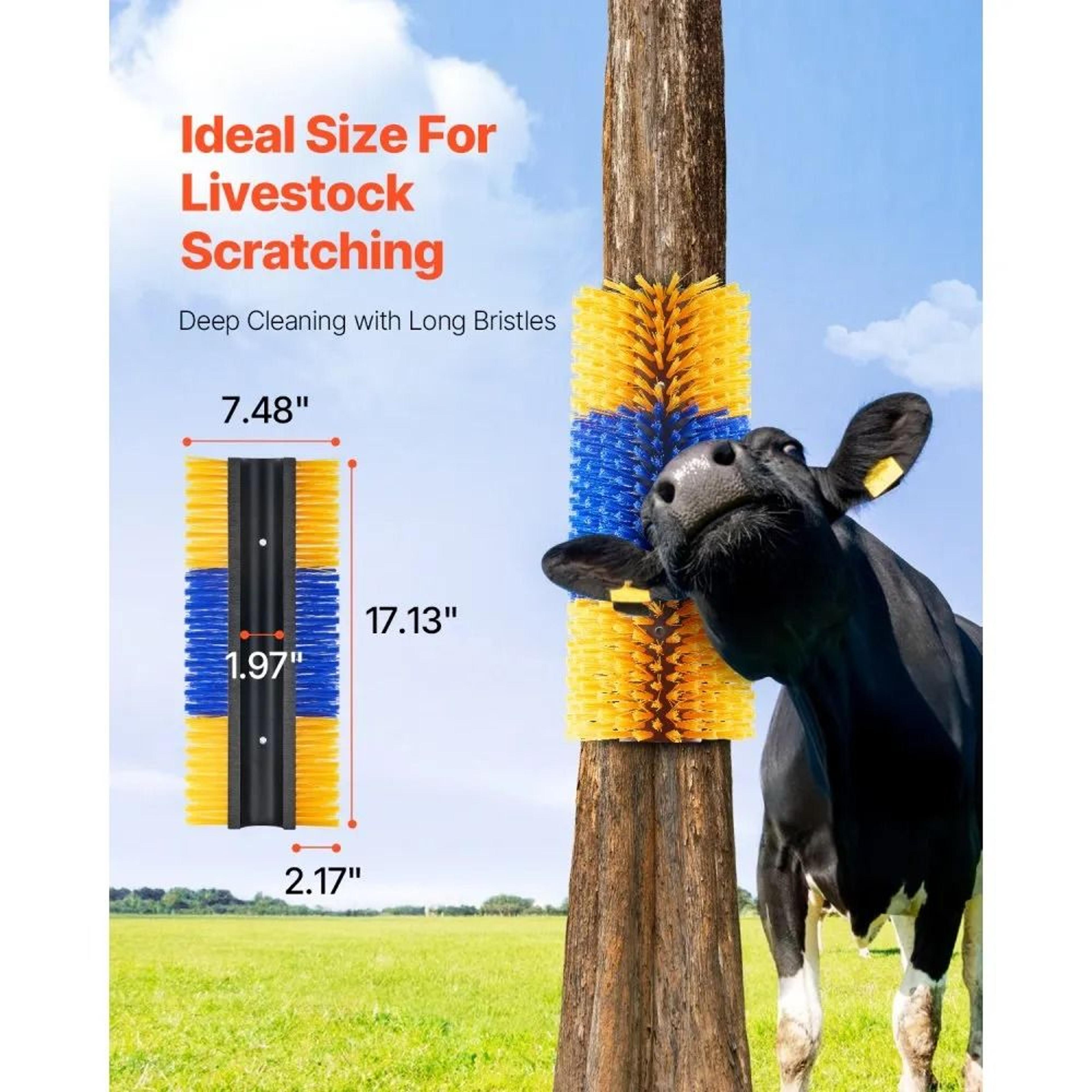 Livestock Scratching Brush Set With PBT Bristles For Horses Cows Pigs And Sheep 3