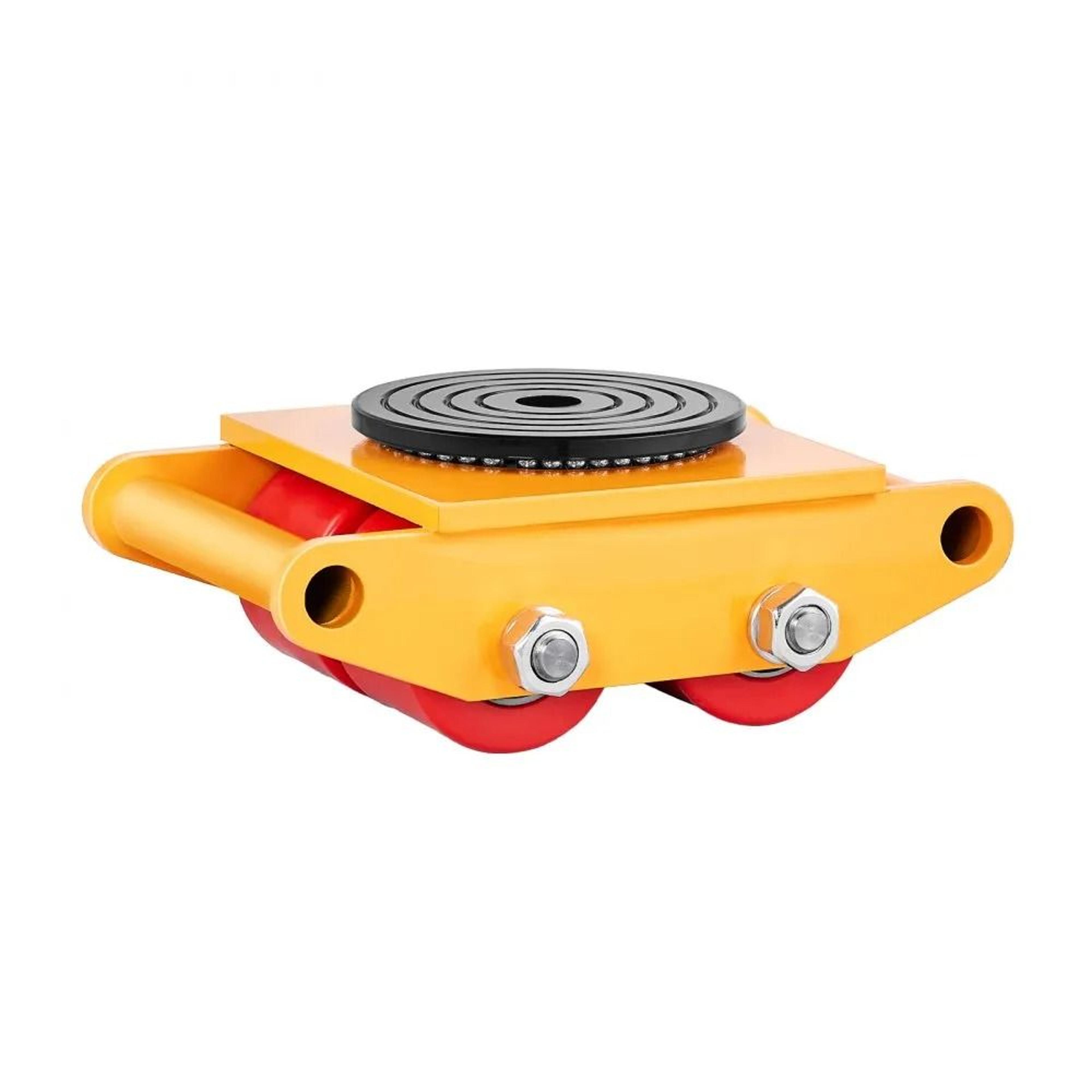 Heavy Duty Machinery Moving Skates 6 Ton Capacity With 360 Degree Rotating Caps 7