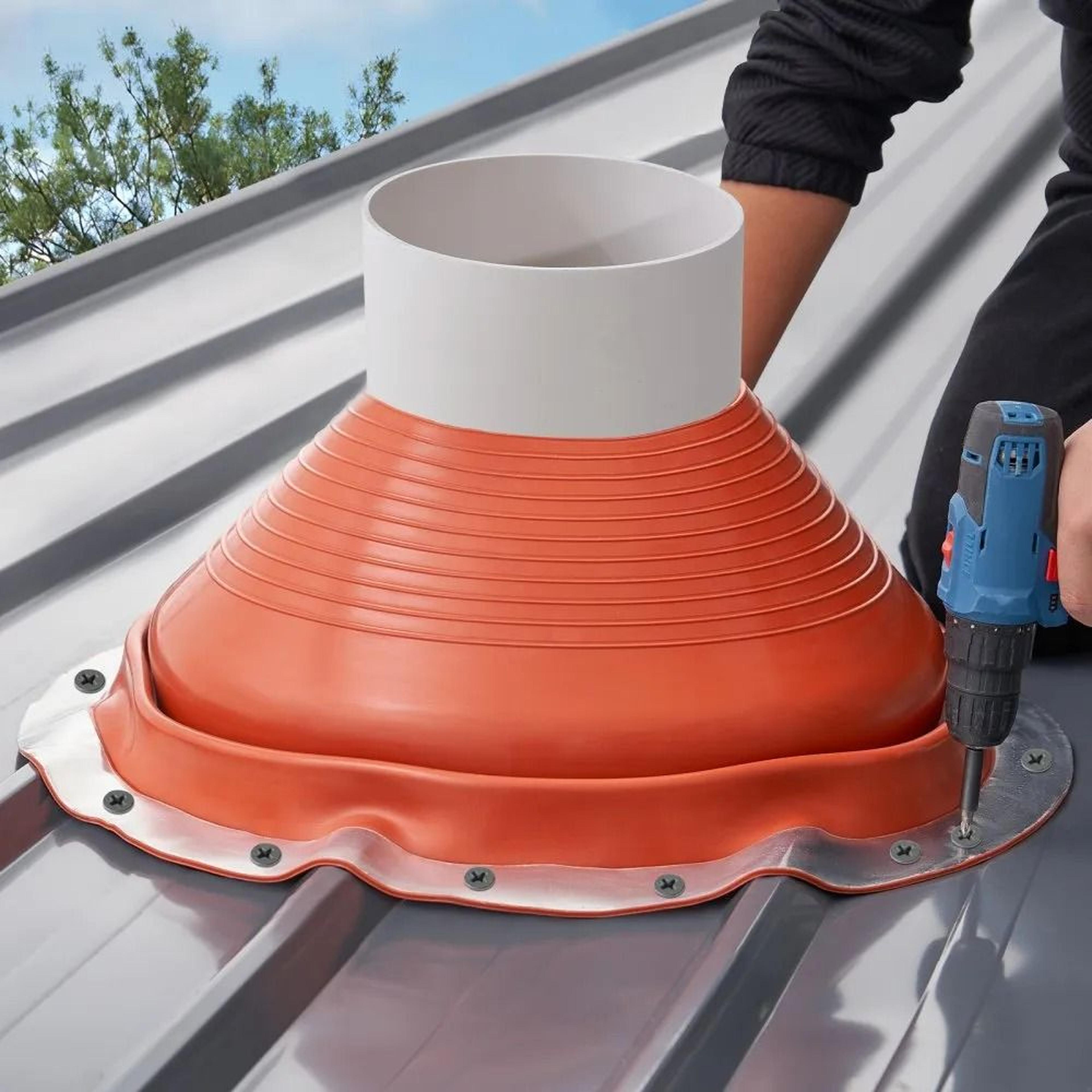 Flexible Silicone Roof Pipe Flashing Boot For 10 To 19 Inch Pipes 6