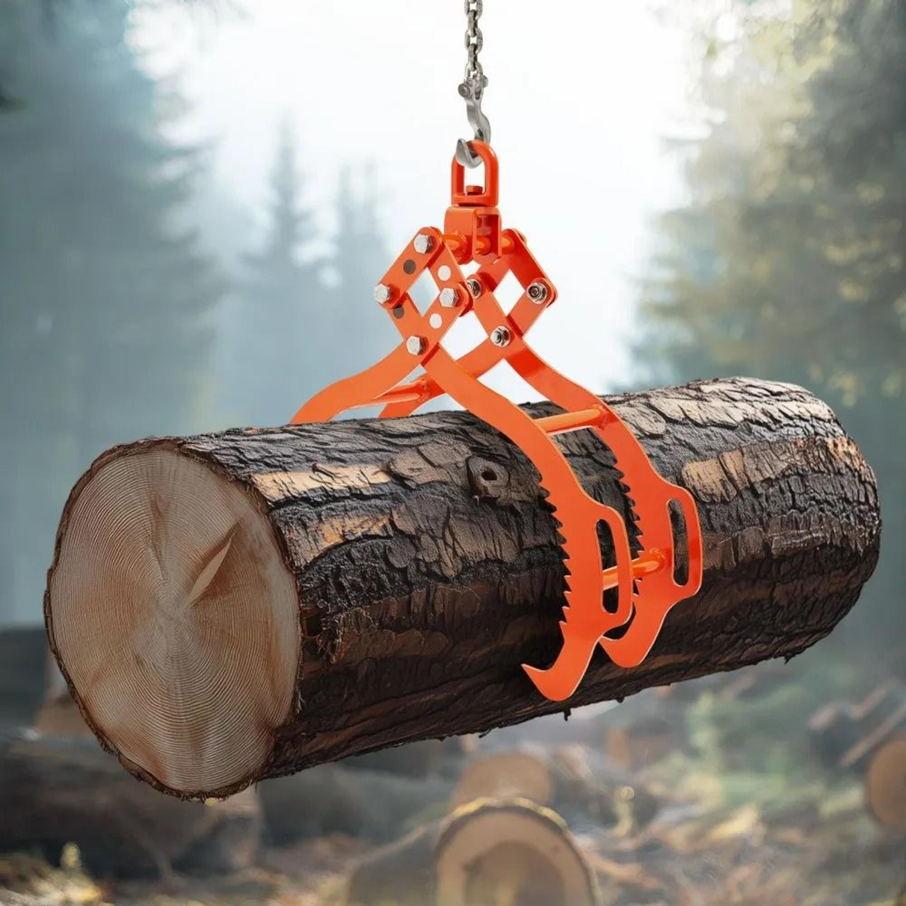 32 Inch Heavy Duty Steel Log Lifting Tongs With 4 Claw Grip And 2200 Lb Capacity 5