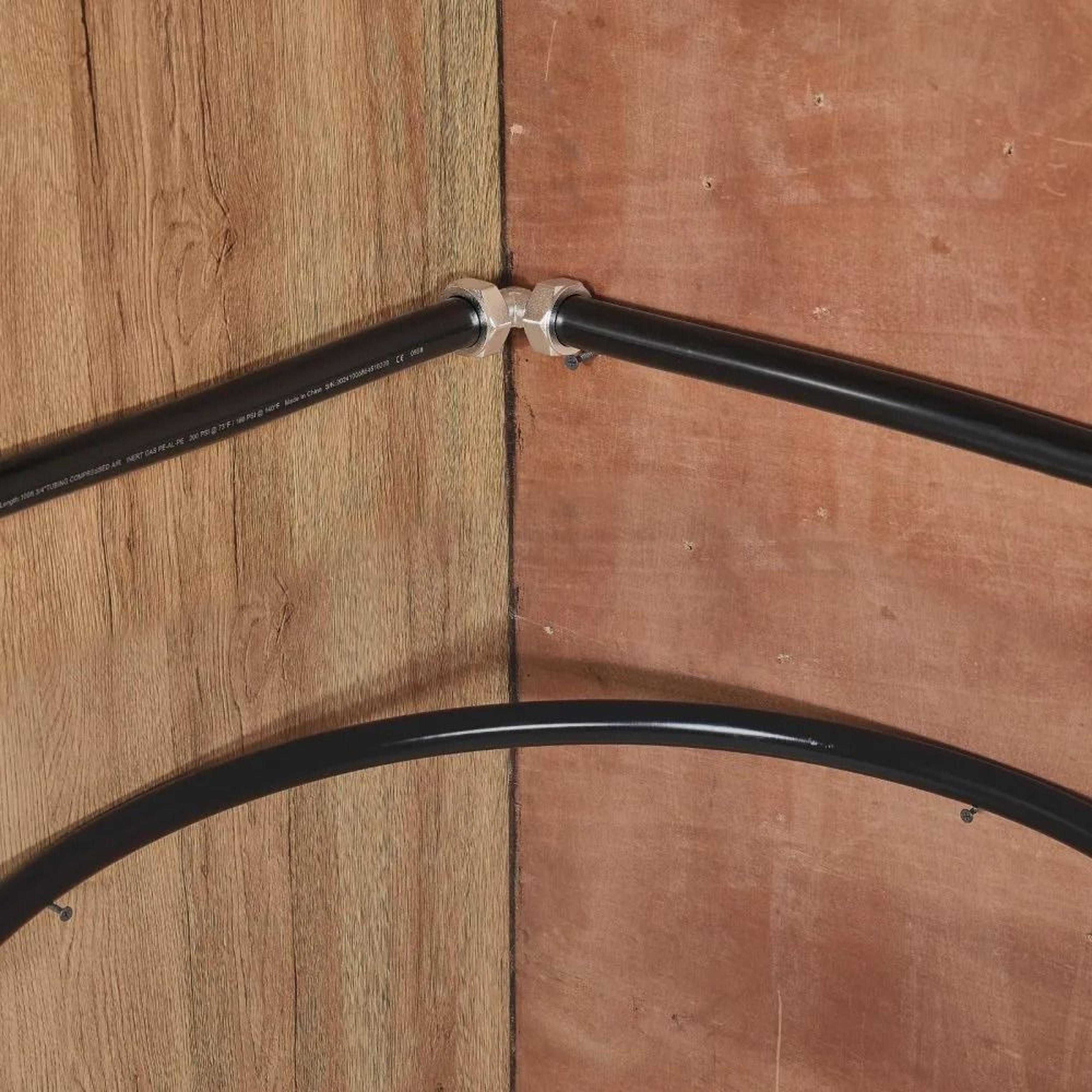 200FT 34 Inch Compressed Air Line Kit With HDPE Aluminum Piping 5