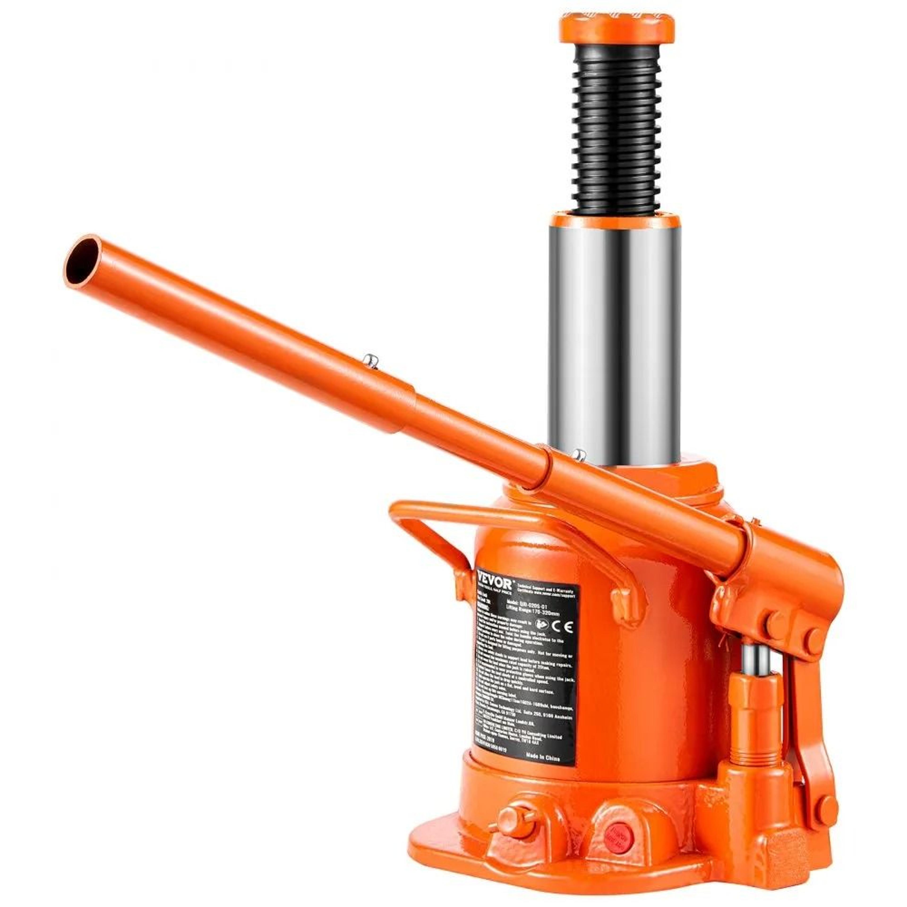 20 Ton Hydraulic Bottle Jack With Adjustable Lift And 3Section Handle 7