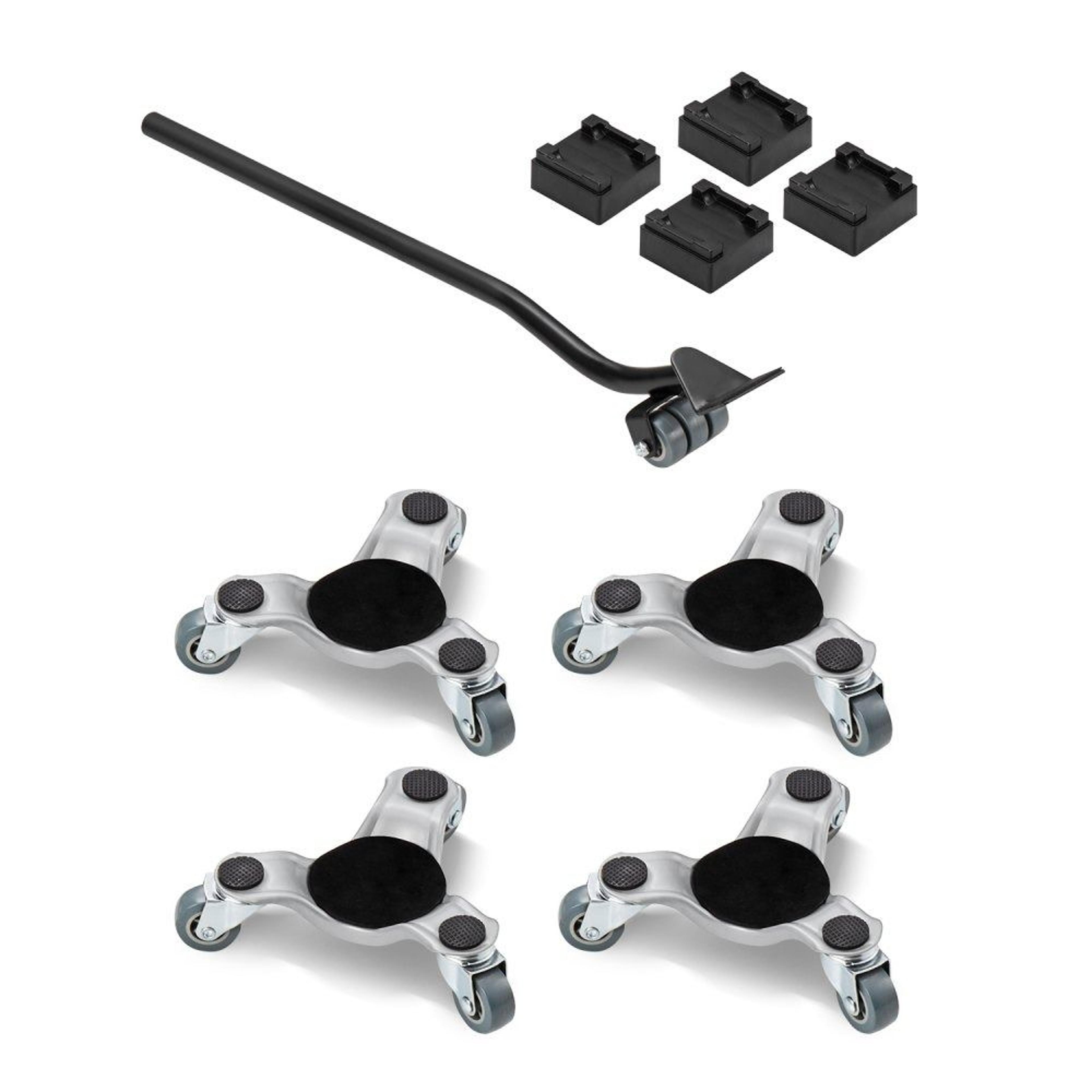 heavy duty furniture dolly set with 440 lb capacity carbon steel swivel casters