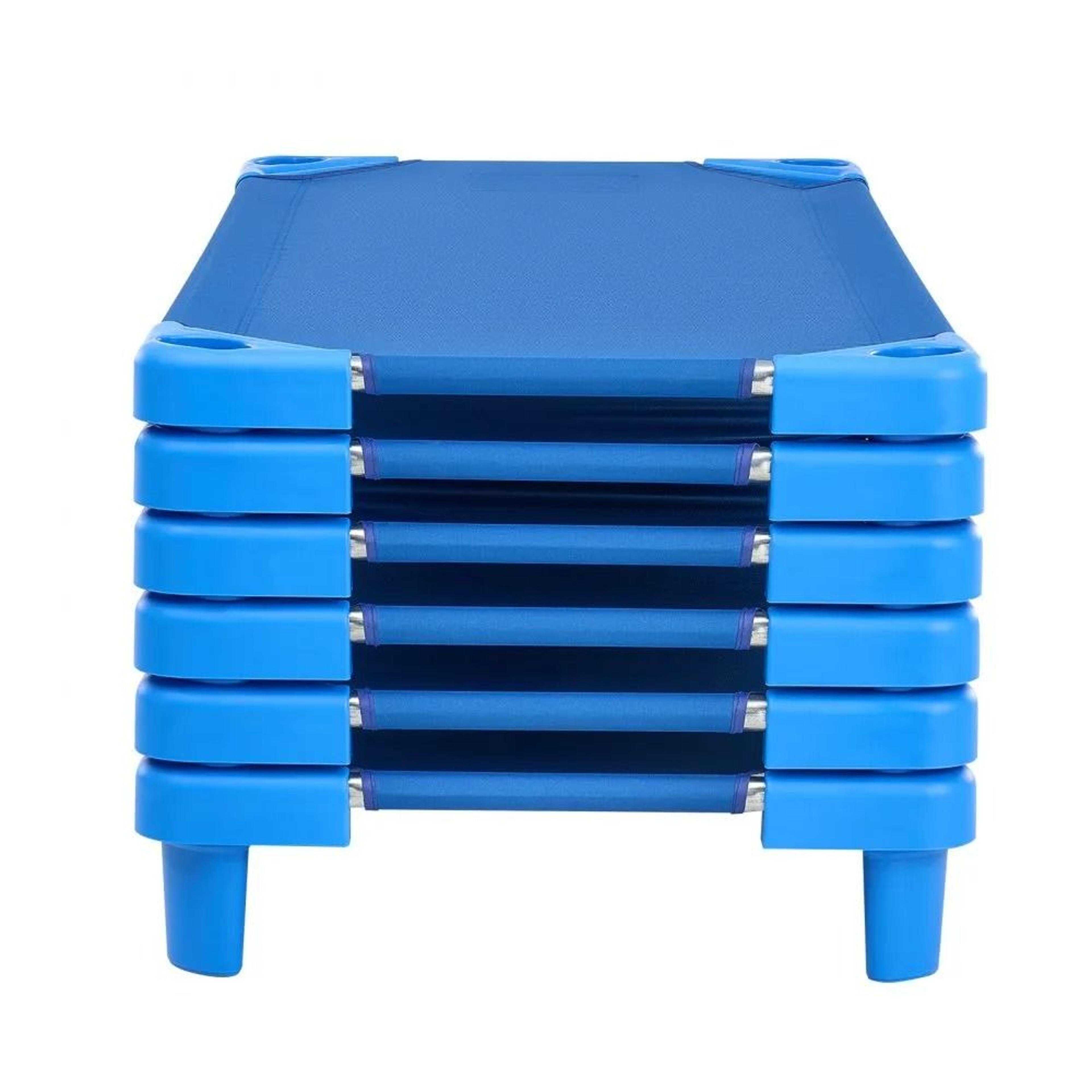 Stackable Kids Nap Cots 6 Pack With Steel Frames And Breathable Oxford Fabric 7