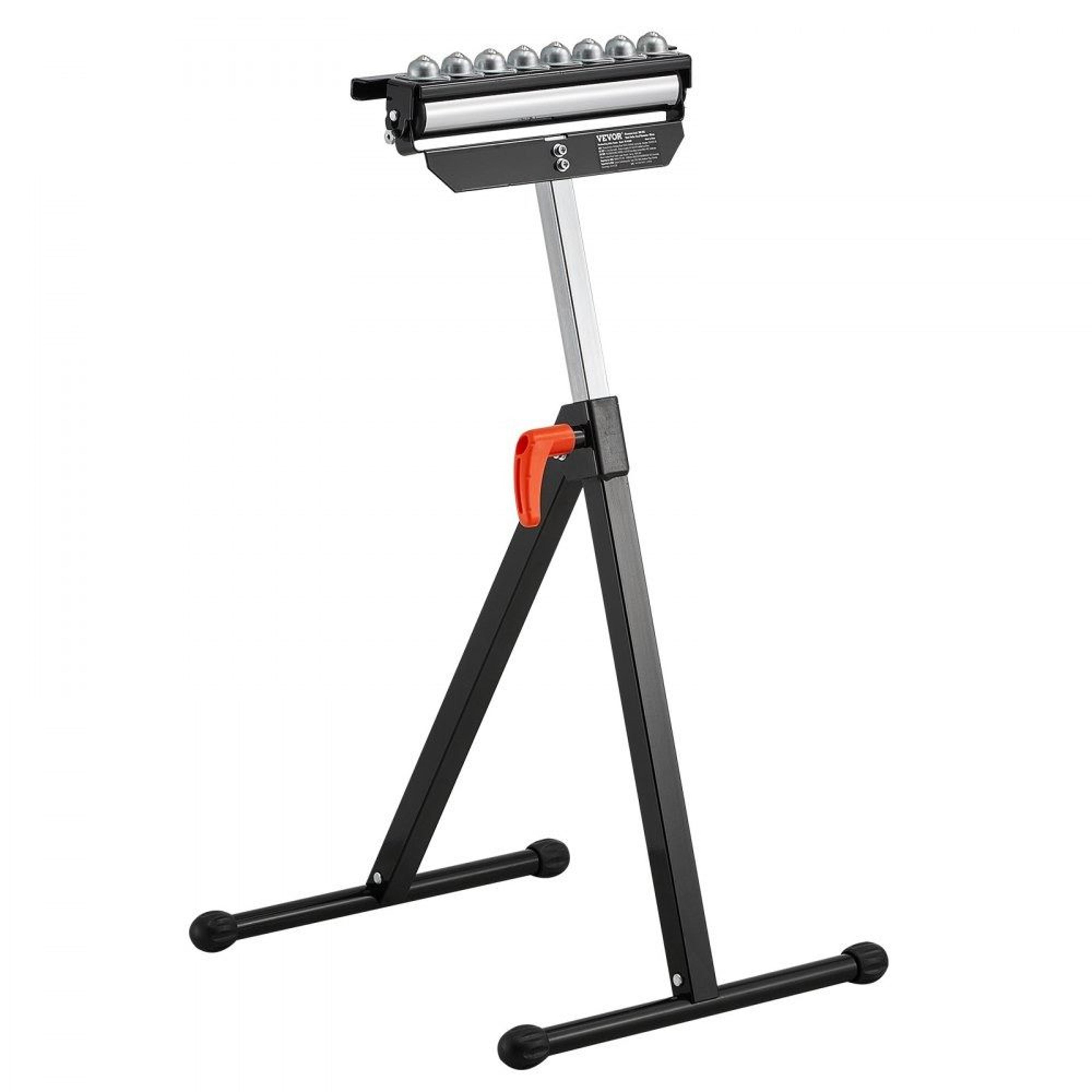 adjustable heavy duty roller stand with 300 lb capacity and multi-directional roller head