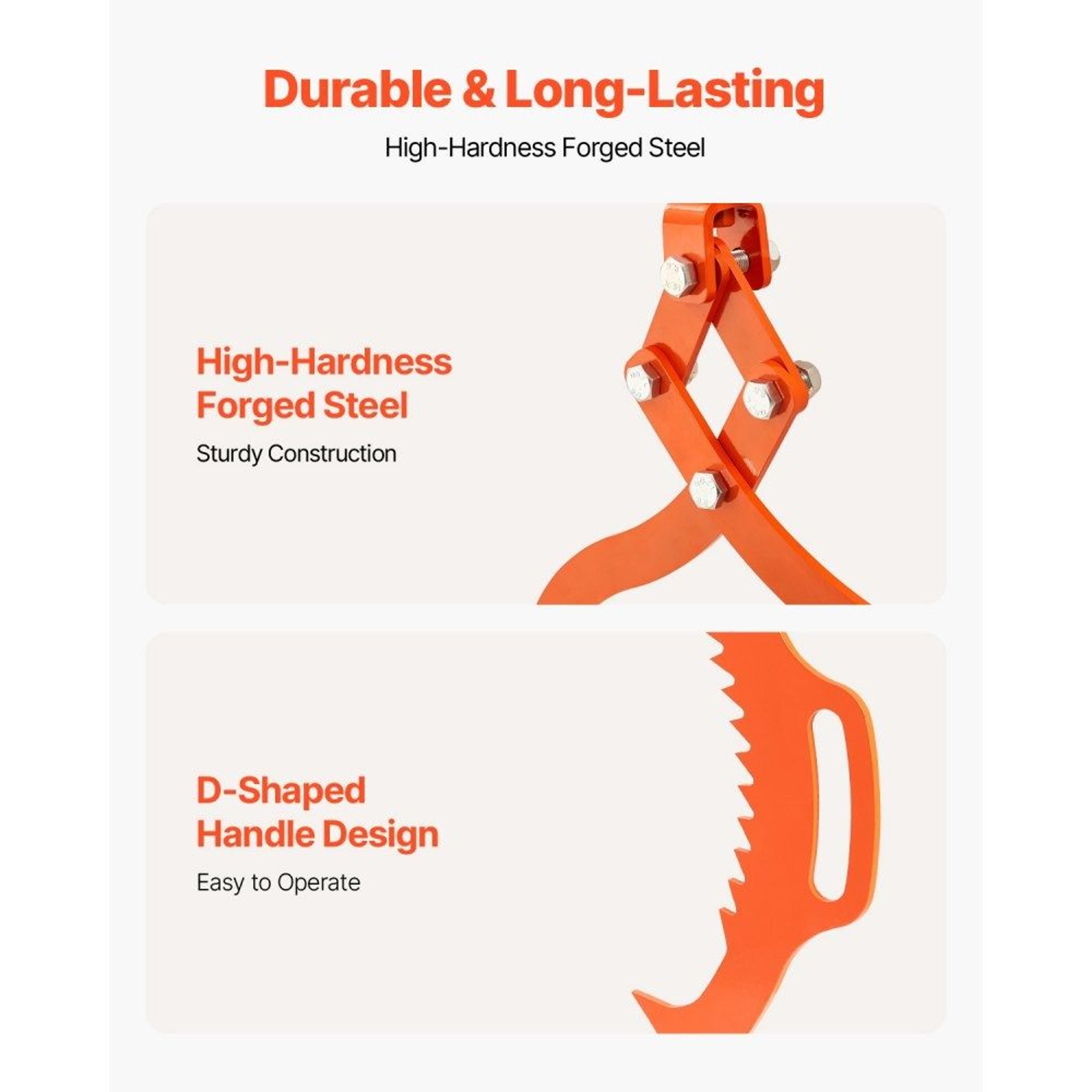 32 Inch Heavy Duty Log Lifting Tongs With 1543 Lb Static Load Capacity 5