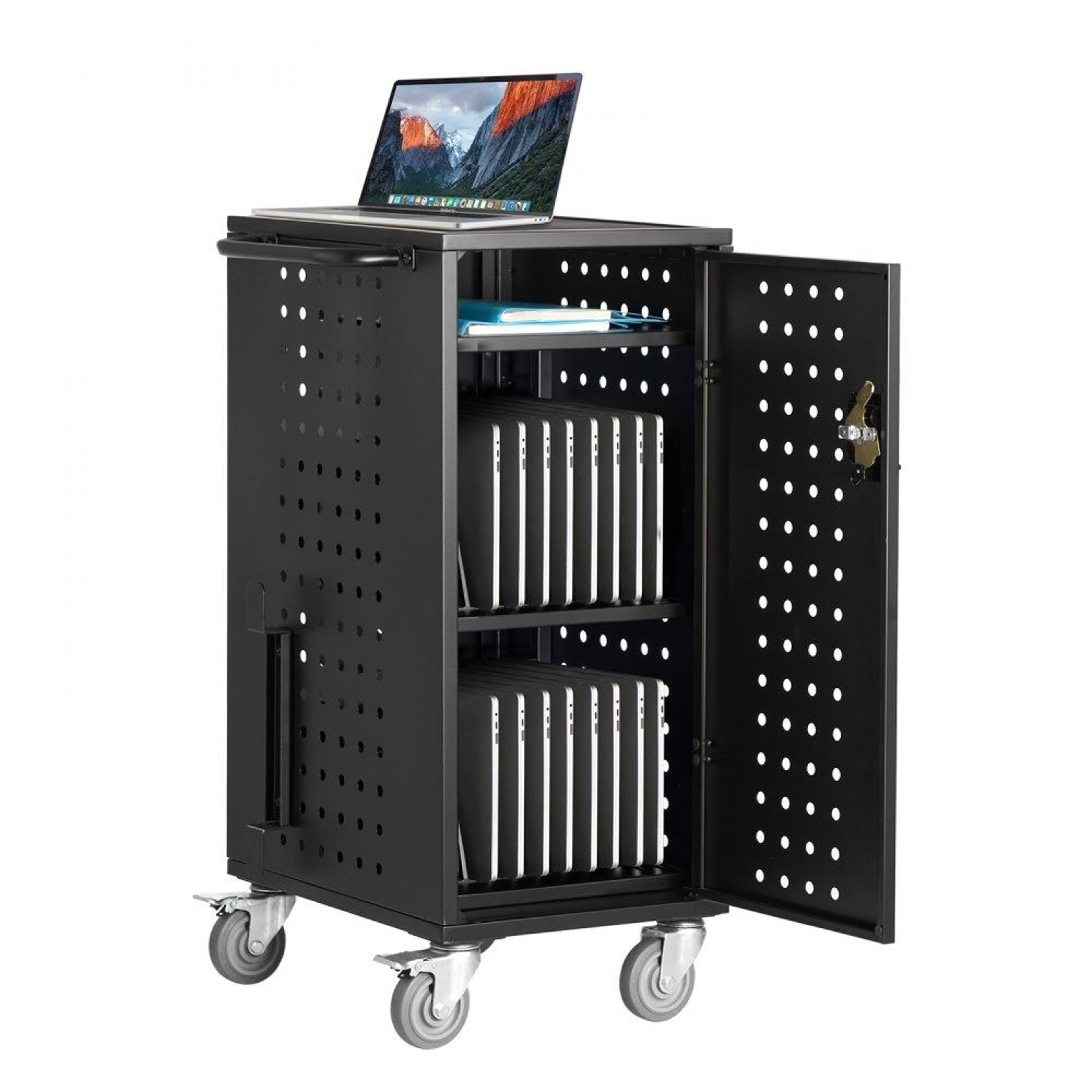 20 Device Mobile Charging Cart For Laptops Tablets And Chromebooks Up To 156 Inches 7