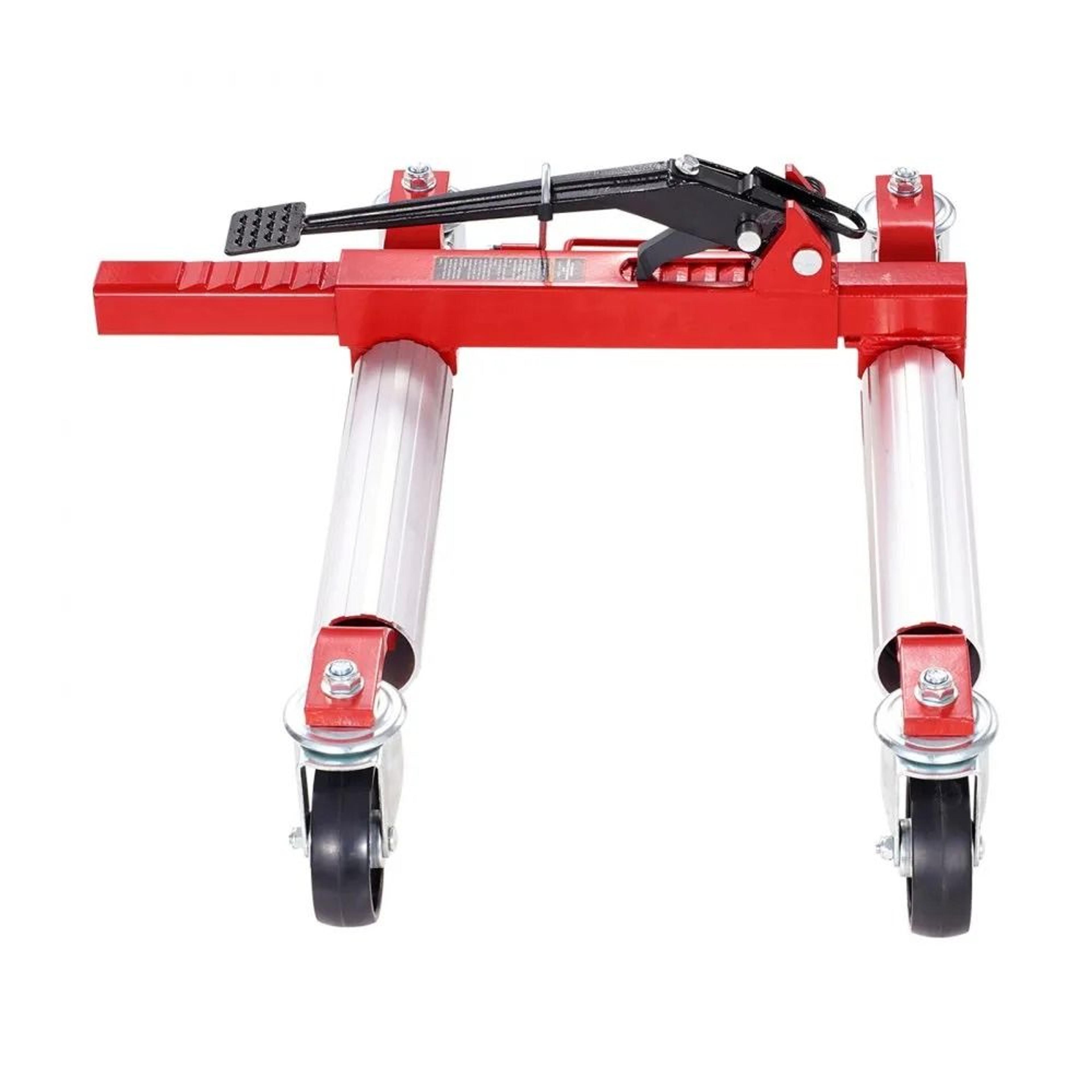 Heavy Duty 1500 Lb Wheel Dolly With Foot Operated Ratchet Lift And 4 Inch Casters 7