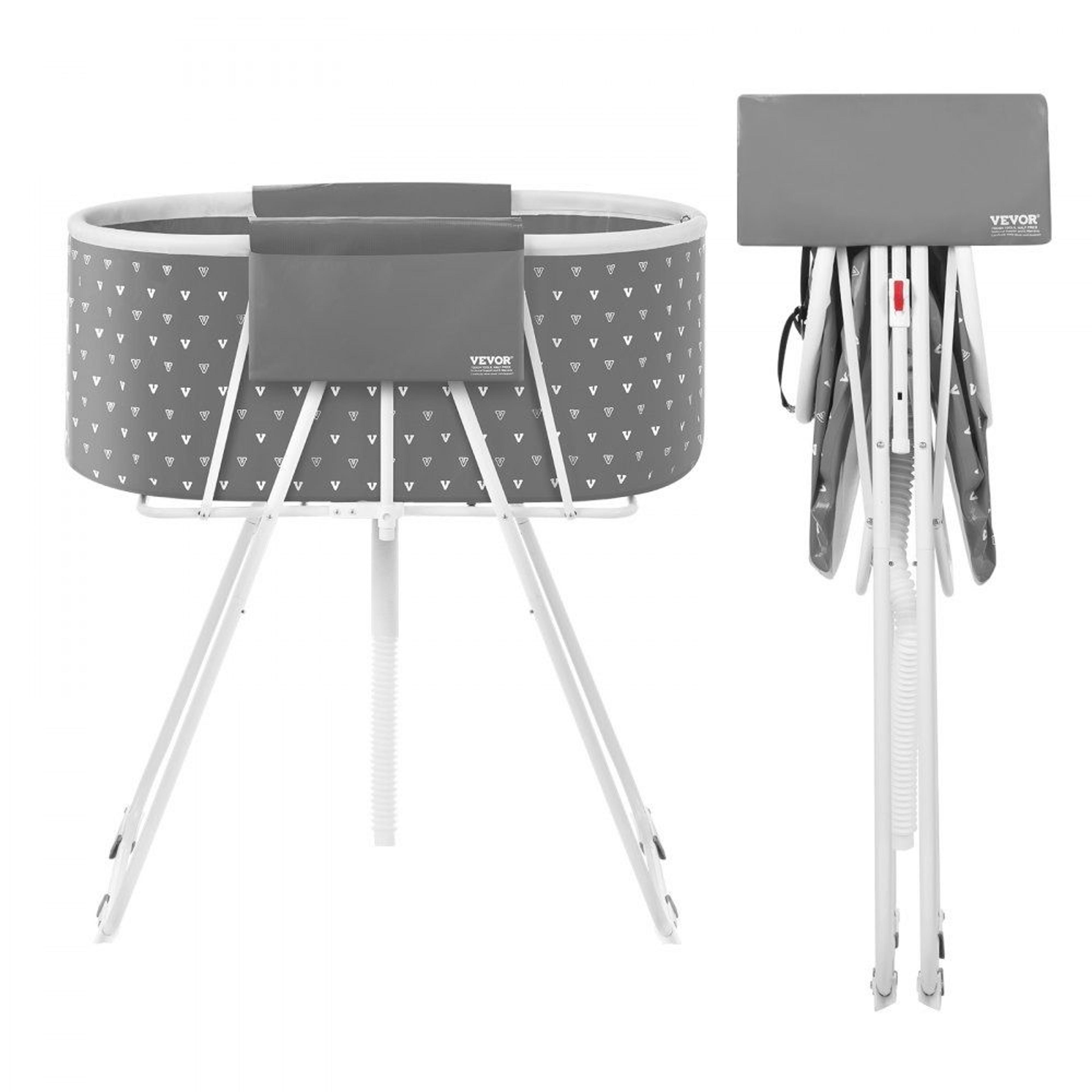 elevated foldable pet bathtub with efficient drainage system light grey