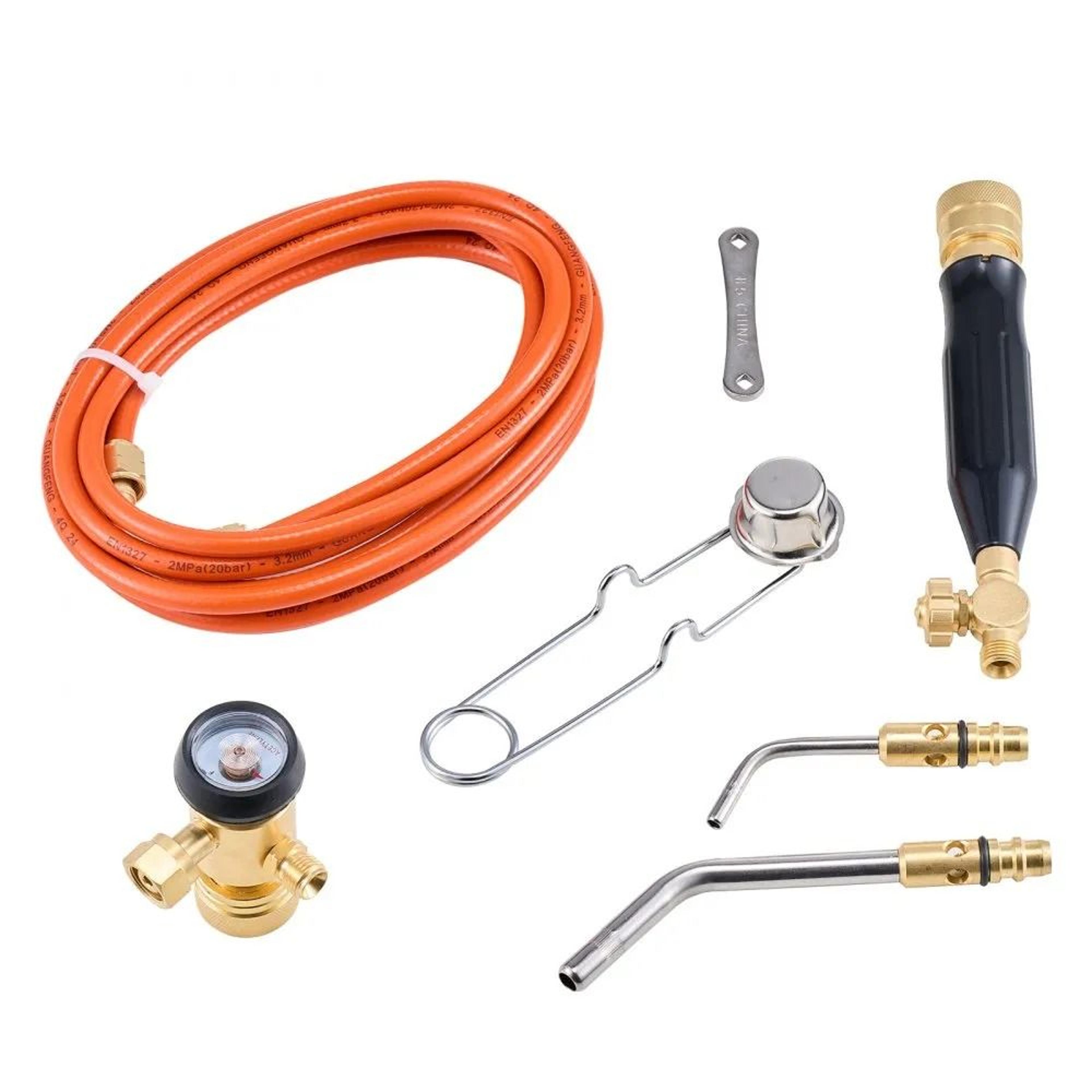air acetylene torch kit with 149 inch hose and cga200 regulator