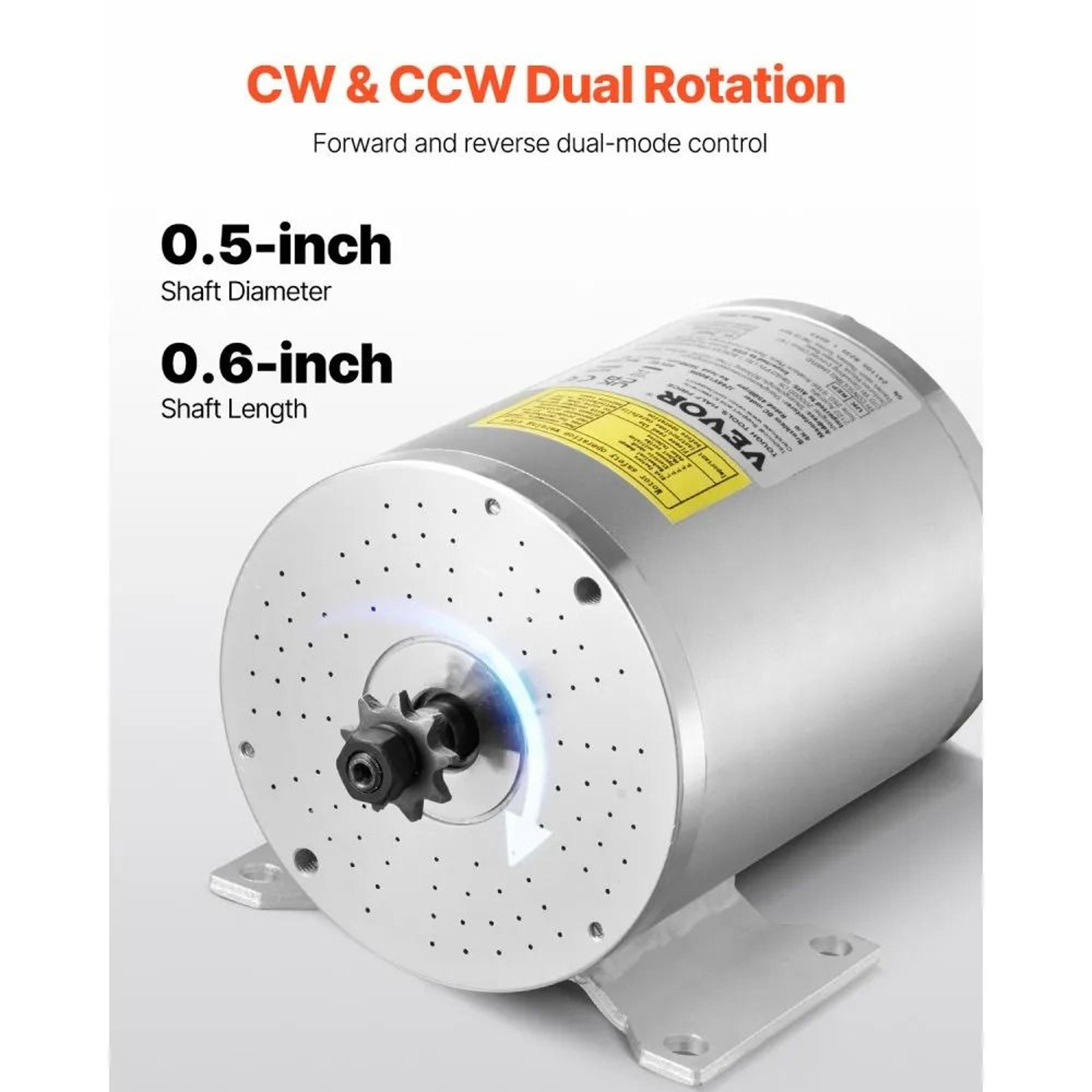 1800W 48V Electric Brushless DC Motor Kit With Upgraded Controller And Throttle Grip 4