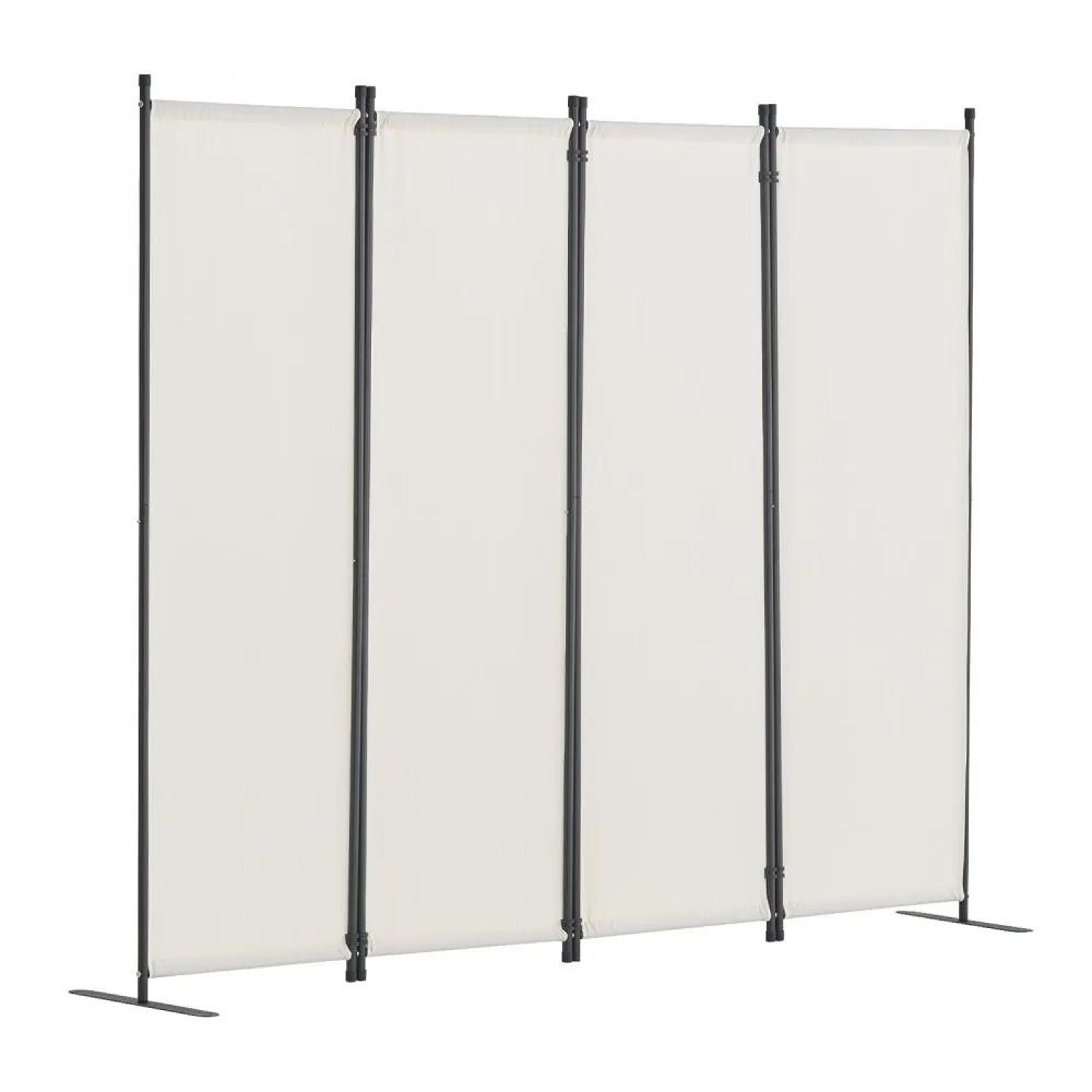 4 panel folding room divider screen fabric privacy partition wall