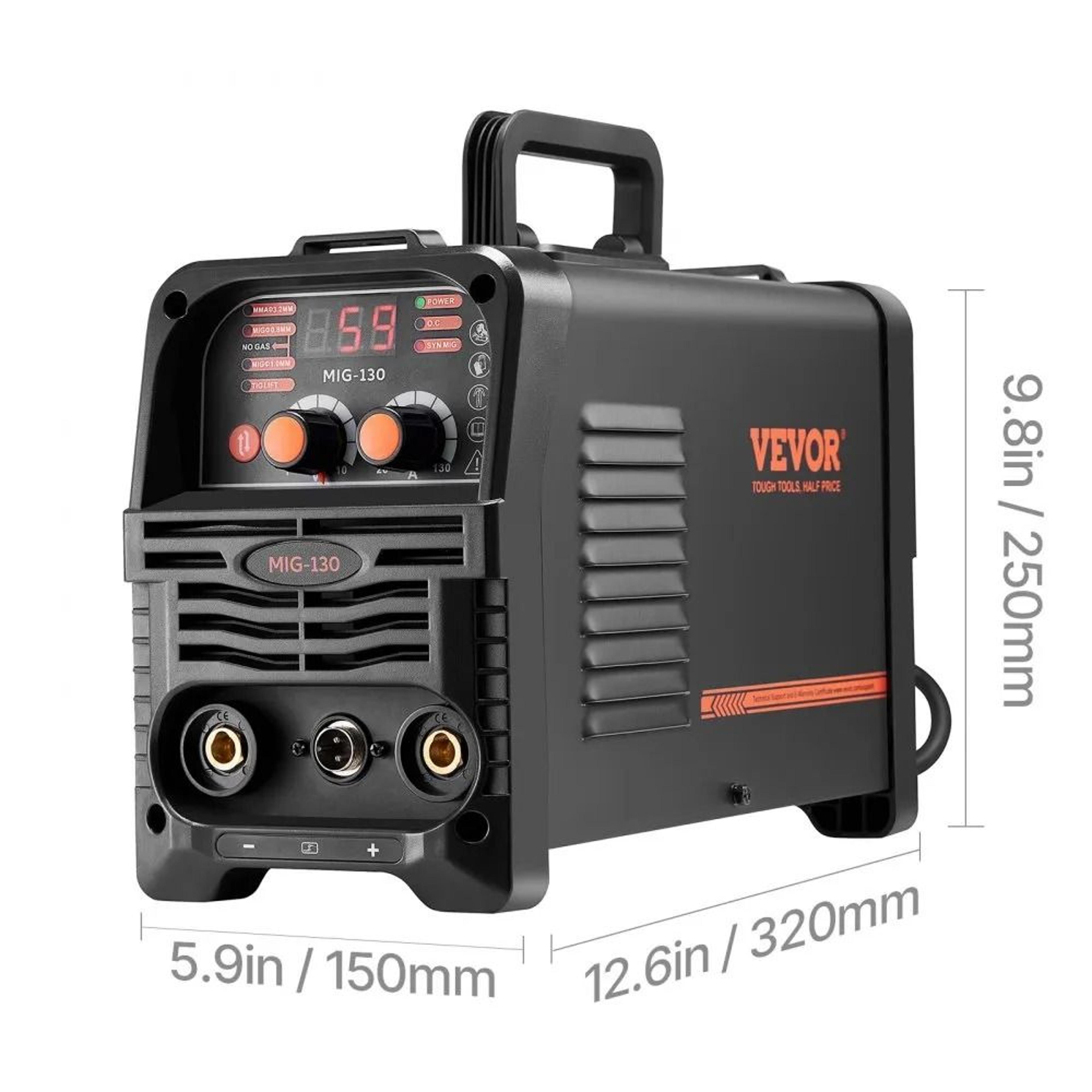 130A 3in1 MIG Welder With Synergic Control And Digital Display 7