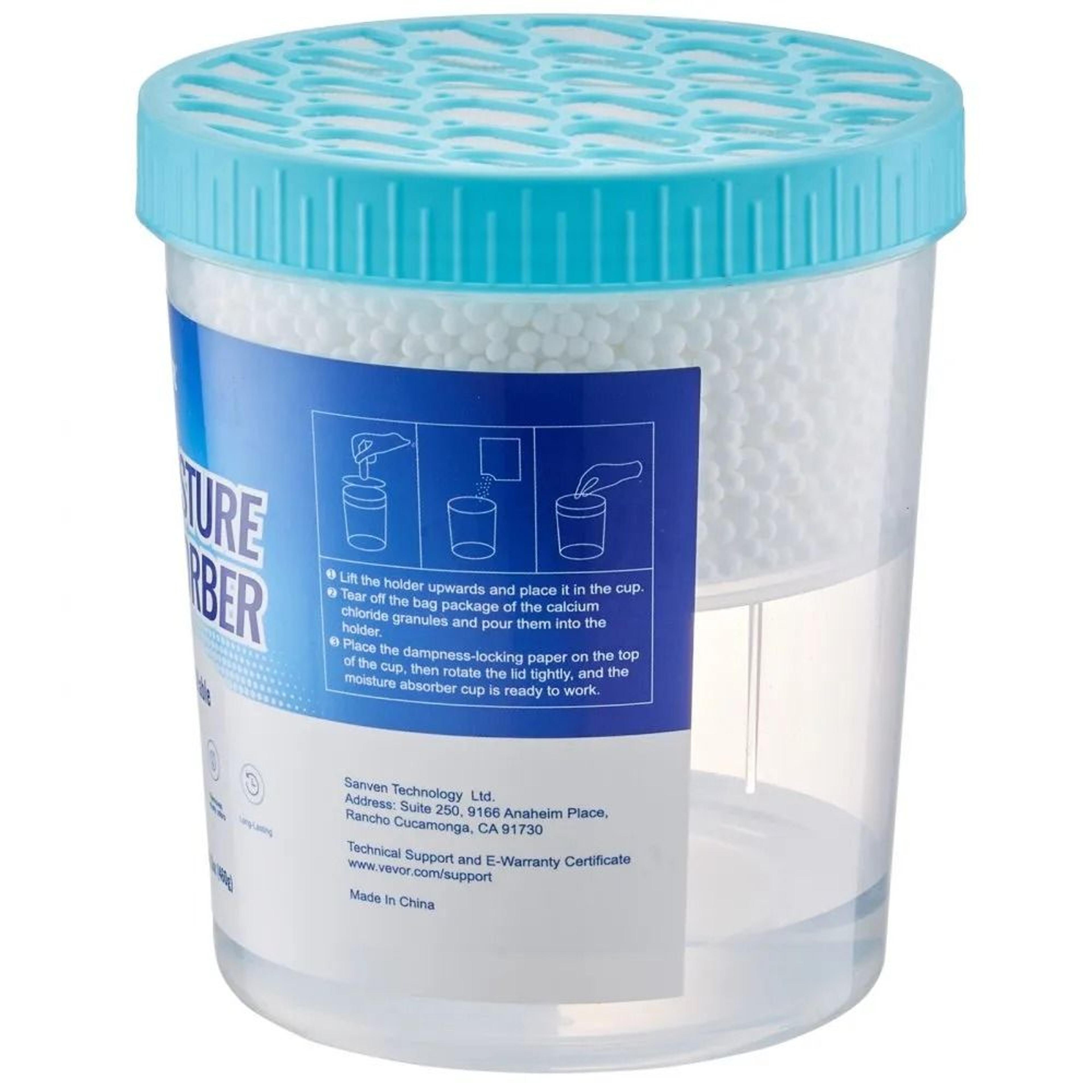2 Pack Moisture Absorber Buckets With 800mL Capacity And Reusable Design 7
