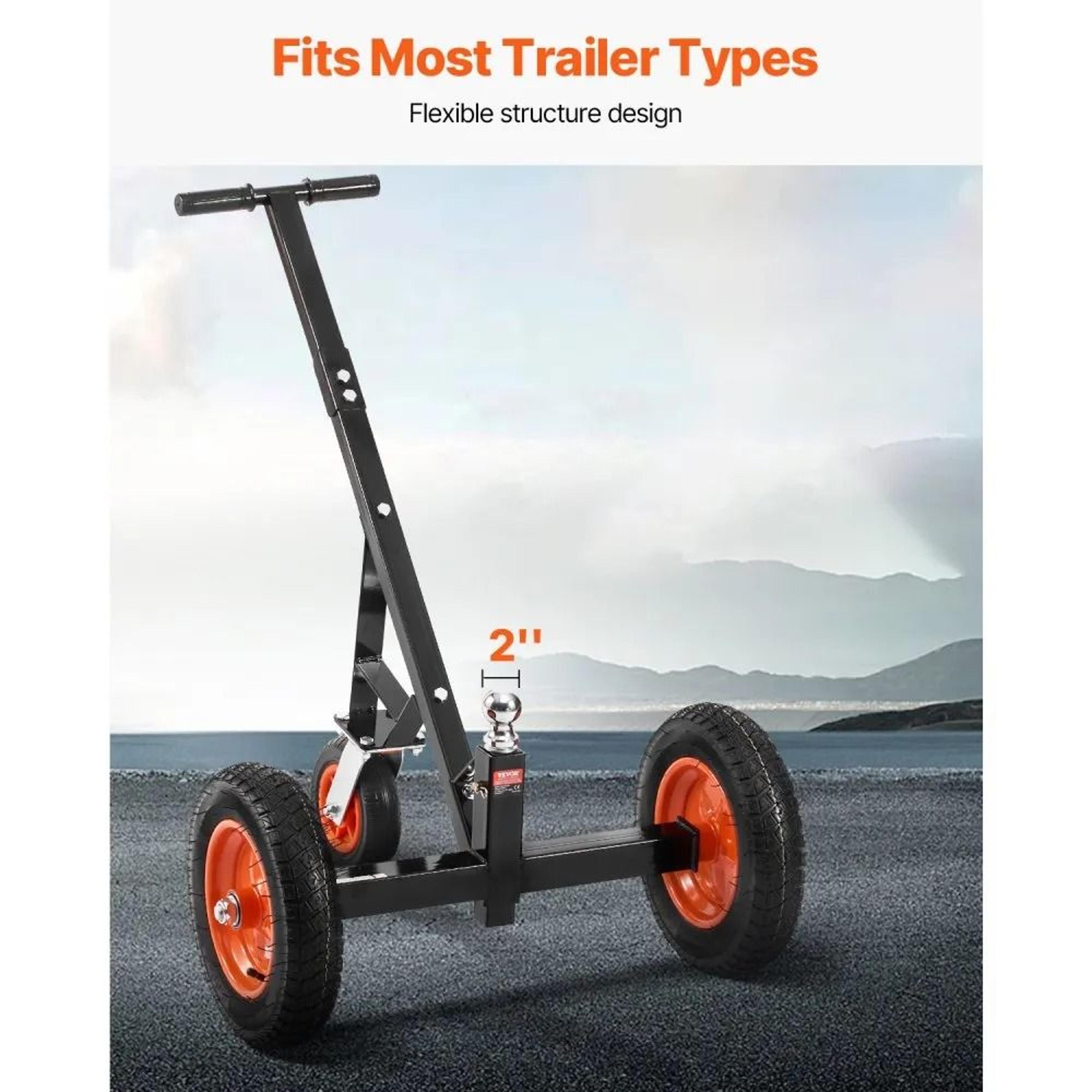 Trailer Dolly With 1000 Lb Tongue Weight Capacity And 14 Inch Pneumatic Tires 3